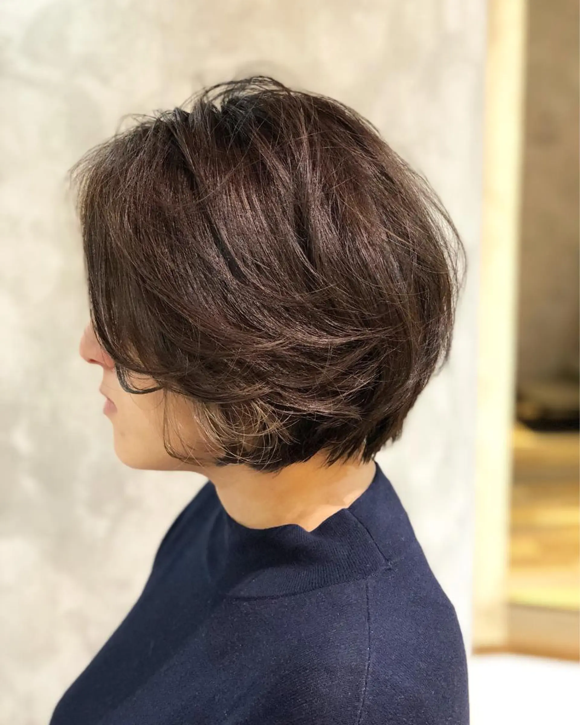 ショート パーマ 國村 優のヘアスタイル