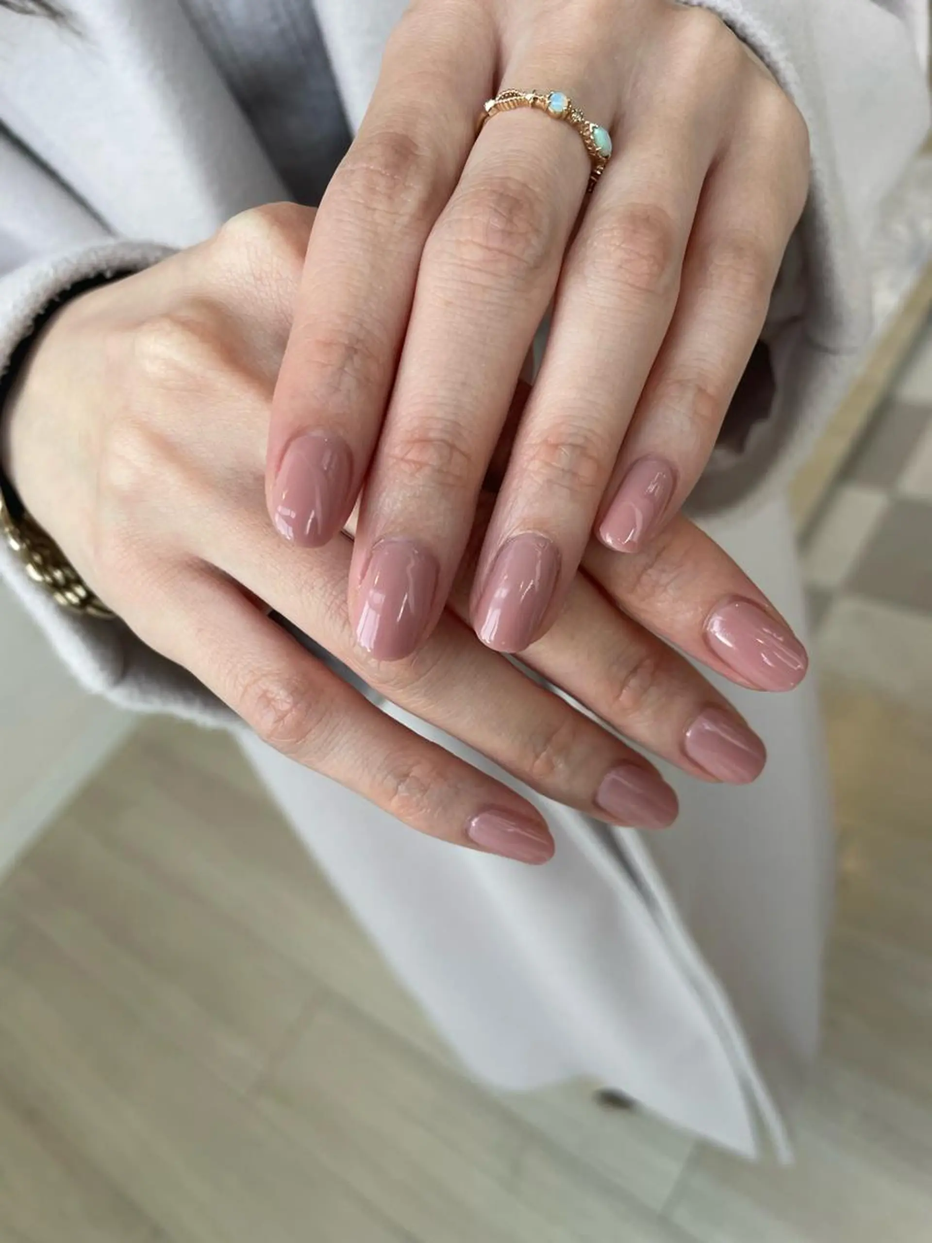 ネイル ワンカラーネイル シンプルネイル専門店miel nail天神店所属・mielnail ichikaのネイルデザイン