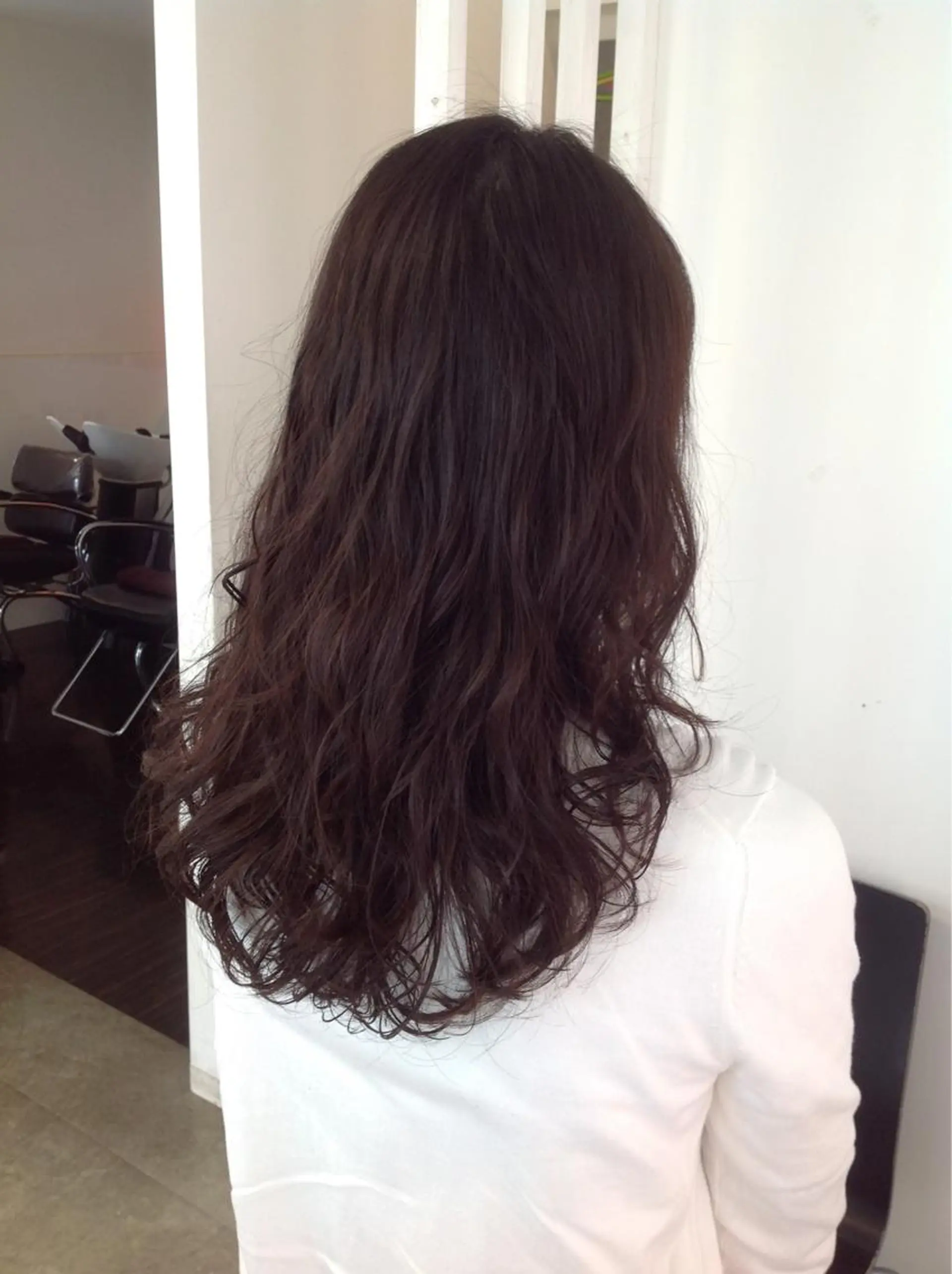 ロング パーマ 榎園 由美のヘアスタイル