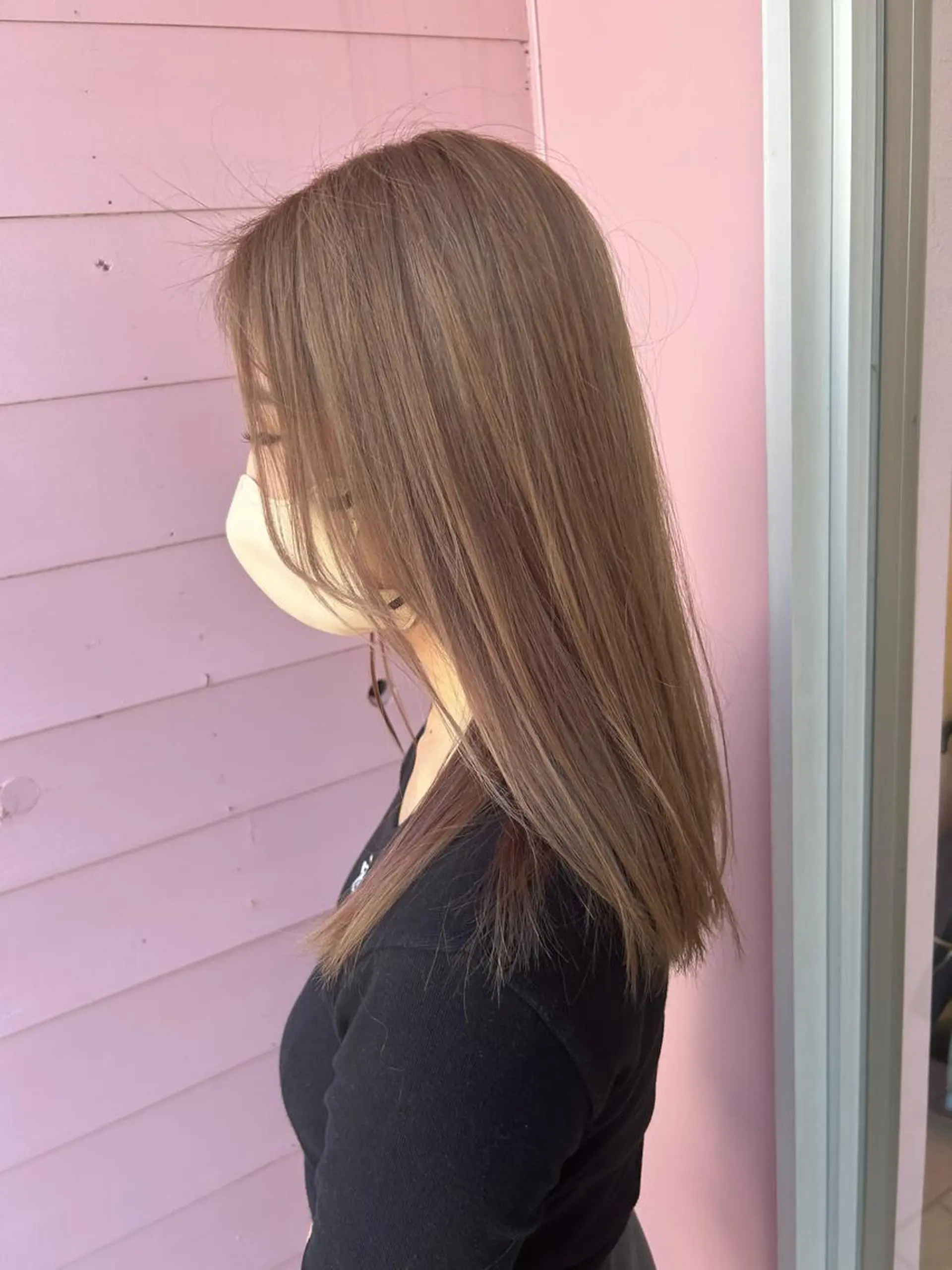 ロング 韓国風カラー ボブ ハイライト 髪質改善 韓国風ヘア ボヌールソレイユ所属・☁️彦坂唯有/ 透明感カラー☁️のヘアスタイル