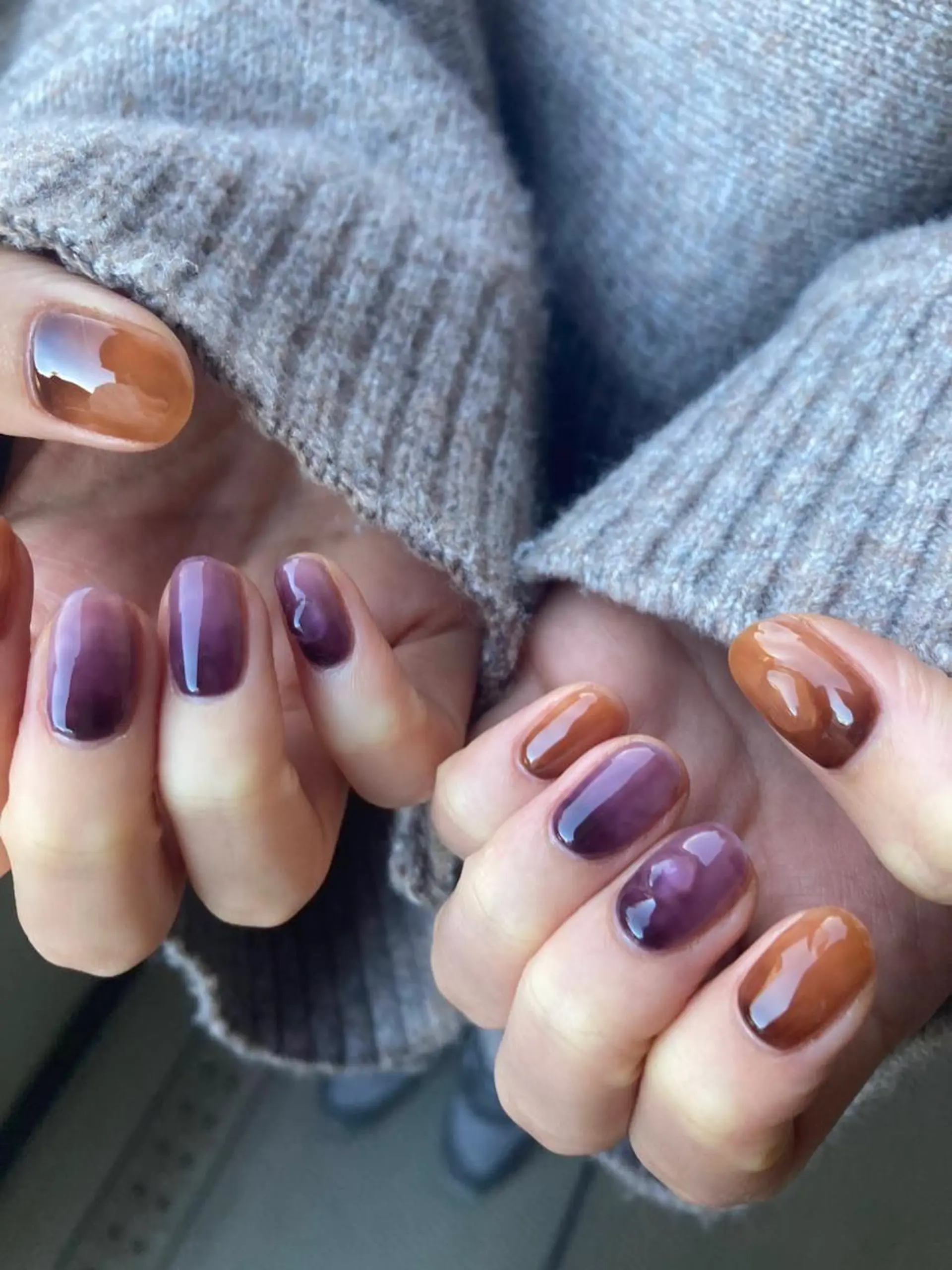 ネイル グラデーション MUKUTOU nail 　YUKIのネイルデザイン