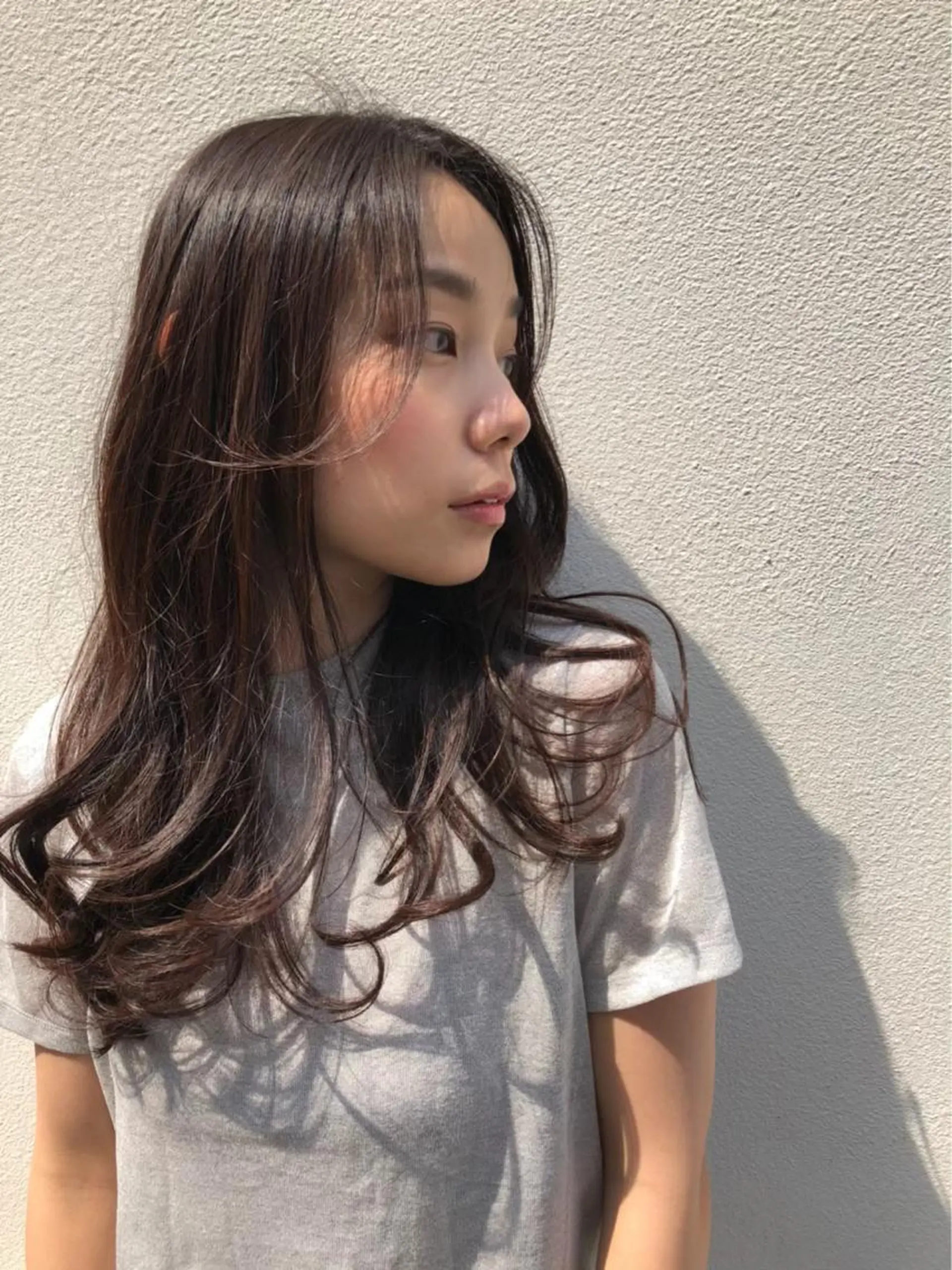 ロング ヘアカラー トリートメント ブリーチ/ウルフ ハッシュカット/石山のヘアスタイル