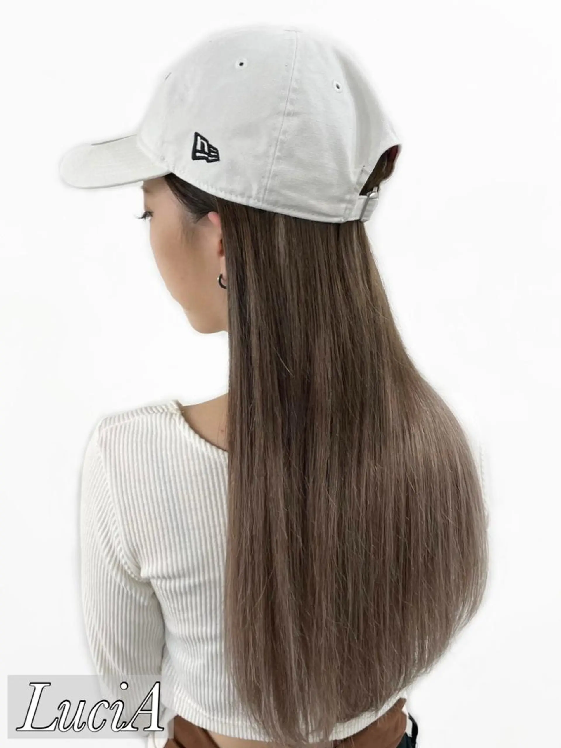 カラー ヘアアレンジ ロング エクステ トリートメント LuciA/エクステ カラーのヘアスタイル