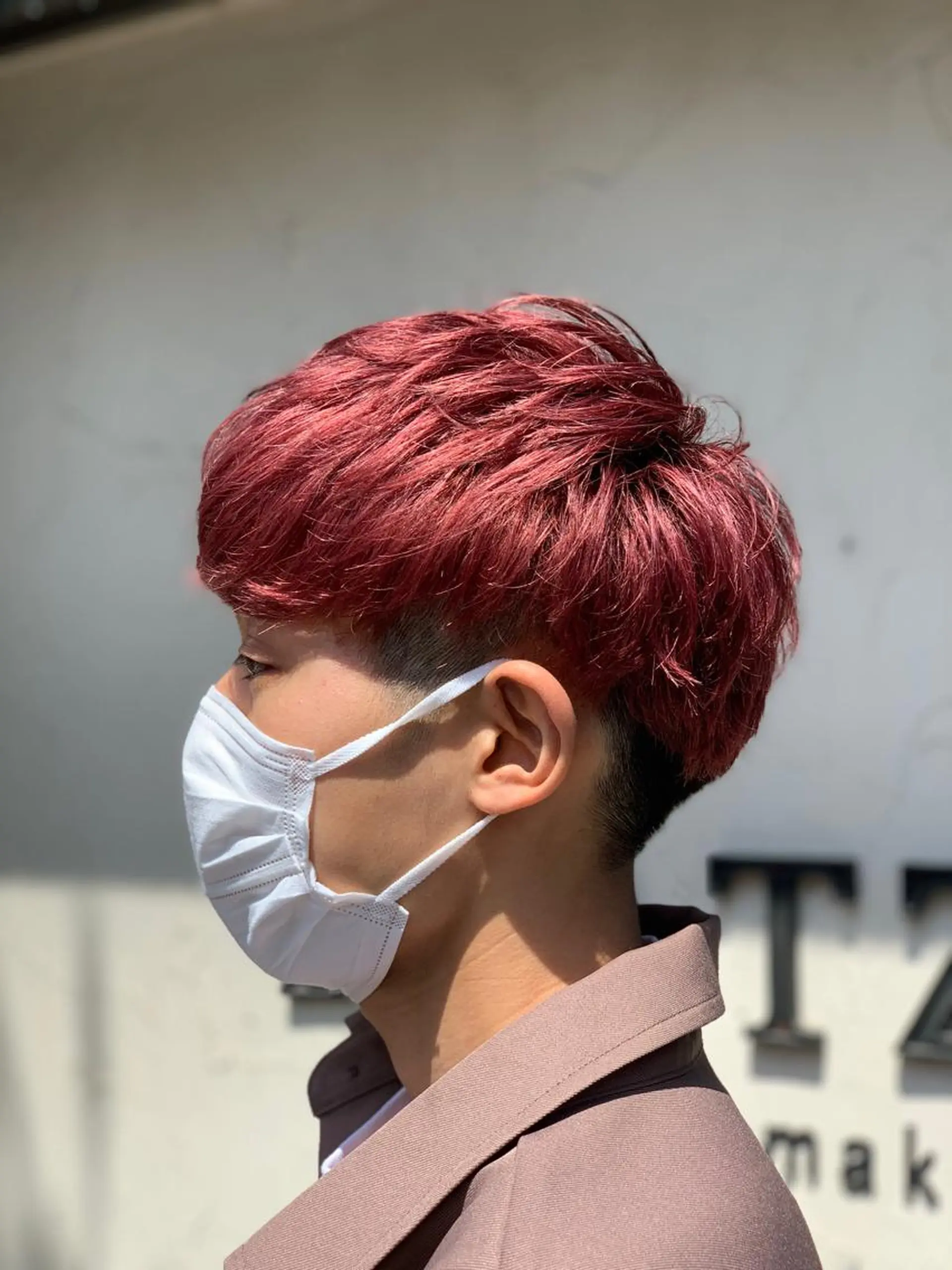 ショート カラー メンズ familiar BOND所属・佐々木陸斗 ショート&メンズのヘアスタイル