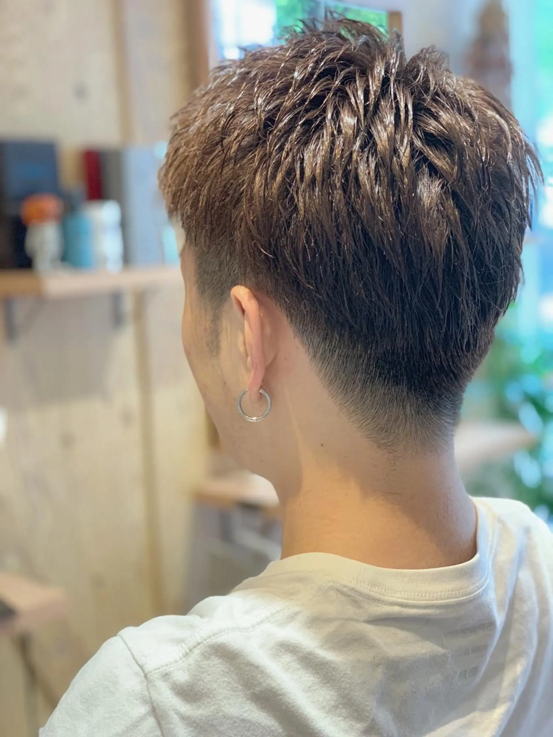 ショート メンズ アップバング ショートヘア amoroso所属・花田 一輝のヘアスタイル