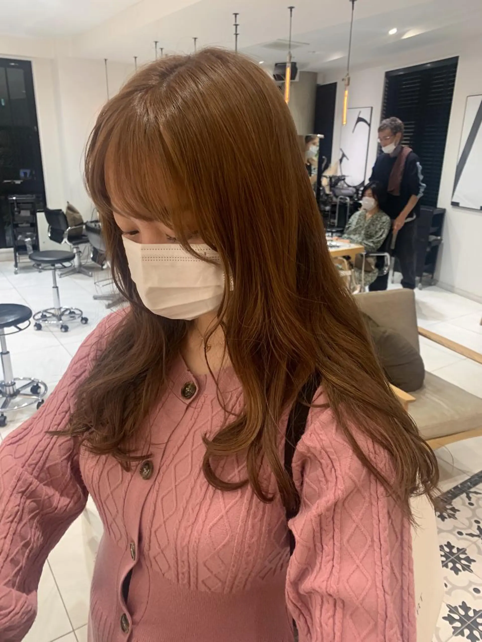 カラー ラベンダー/レイヤー スタイル🤎mamiのヘアスタイル