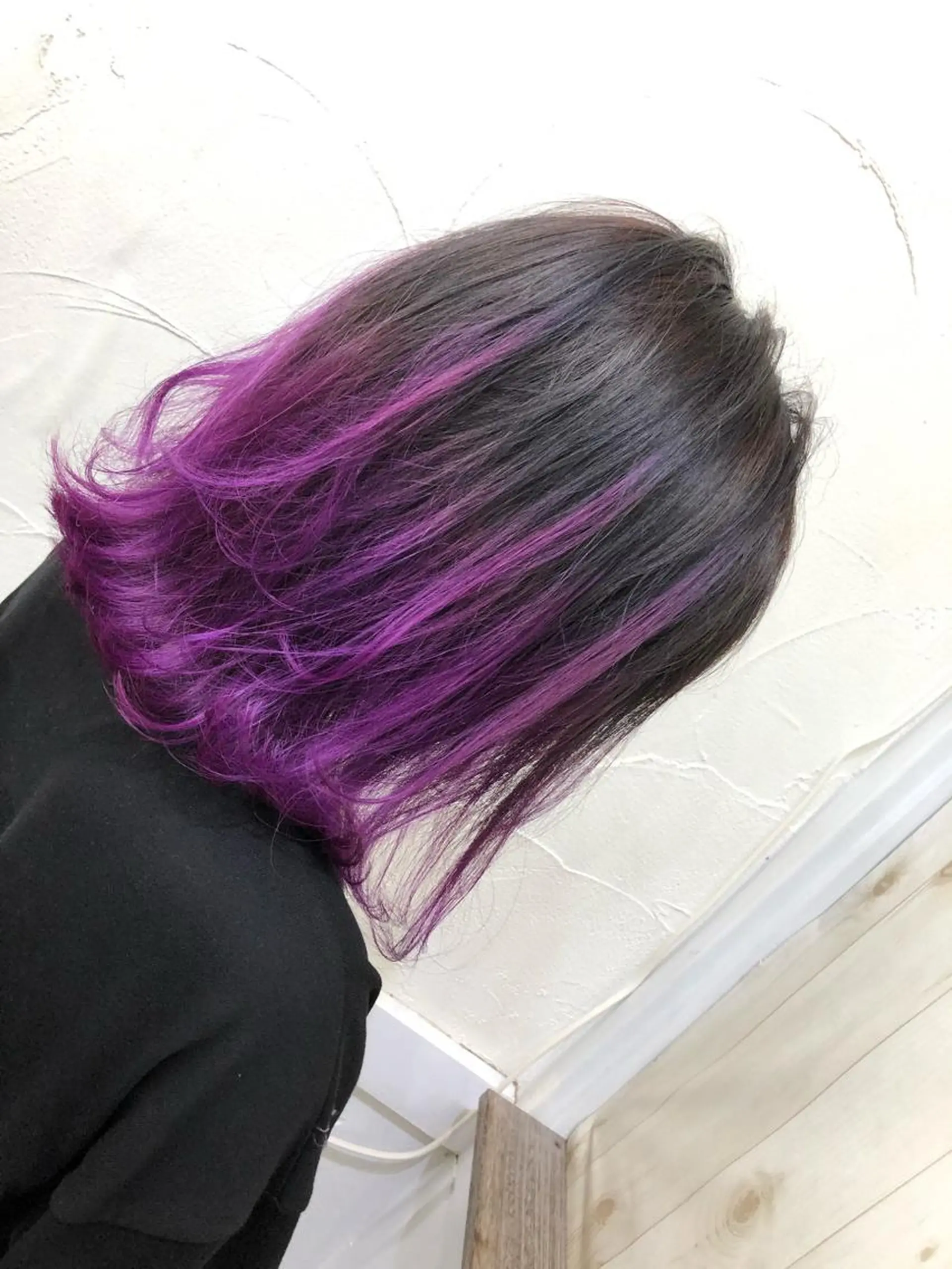 ミディアム パープルカラー ヘアカラー PSY(サイ)所属・PSY(サイ)池袋 金田尚久🎨のヘアスタイル