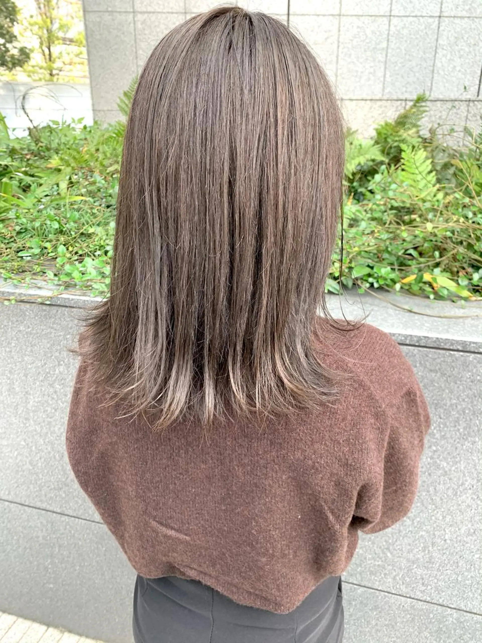 ミディアム カラー 🔵赤み消し透明感 梅田・増田のヘアスタイル