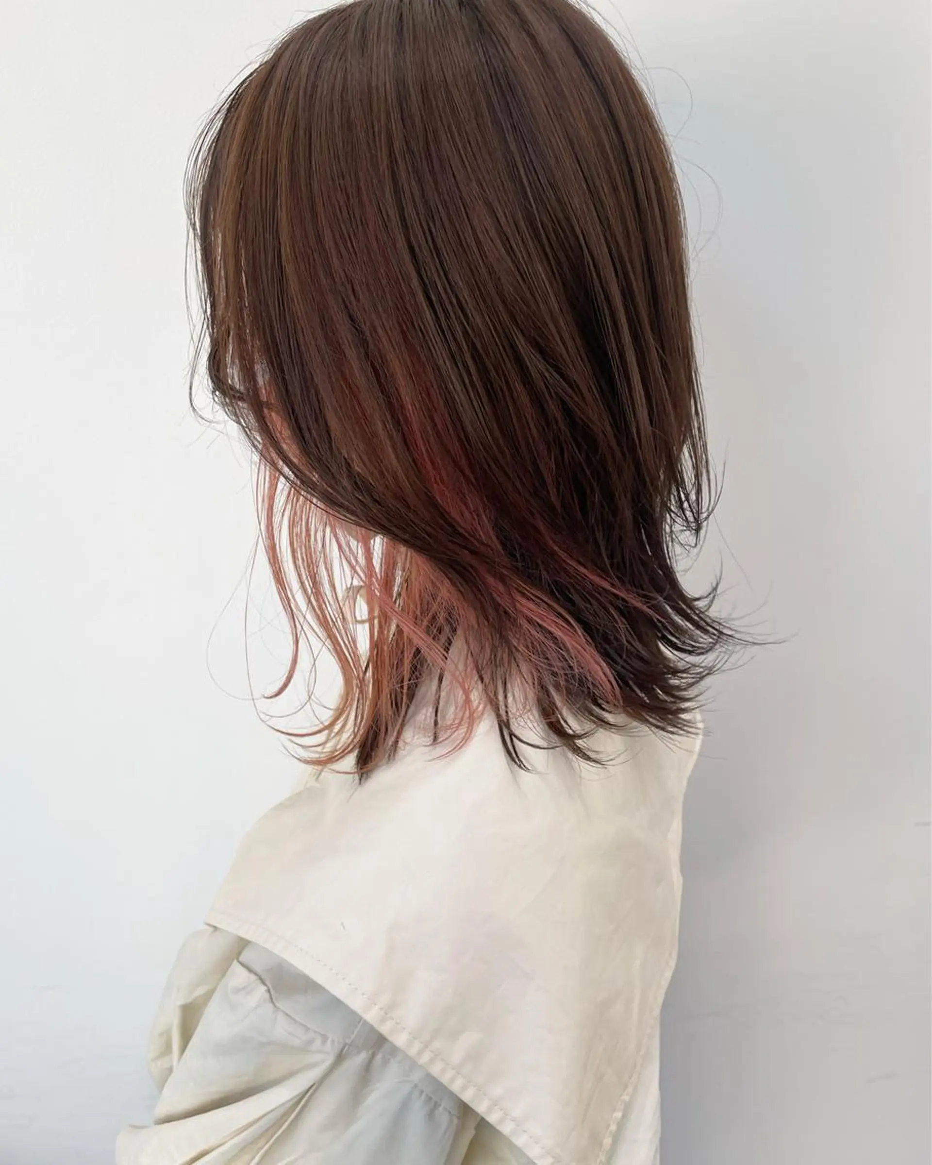 ミディアム ヘアカラー 明石 歩樹のヘアスタイル