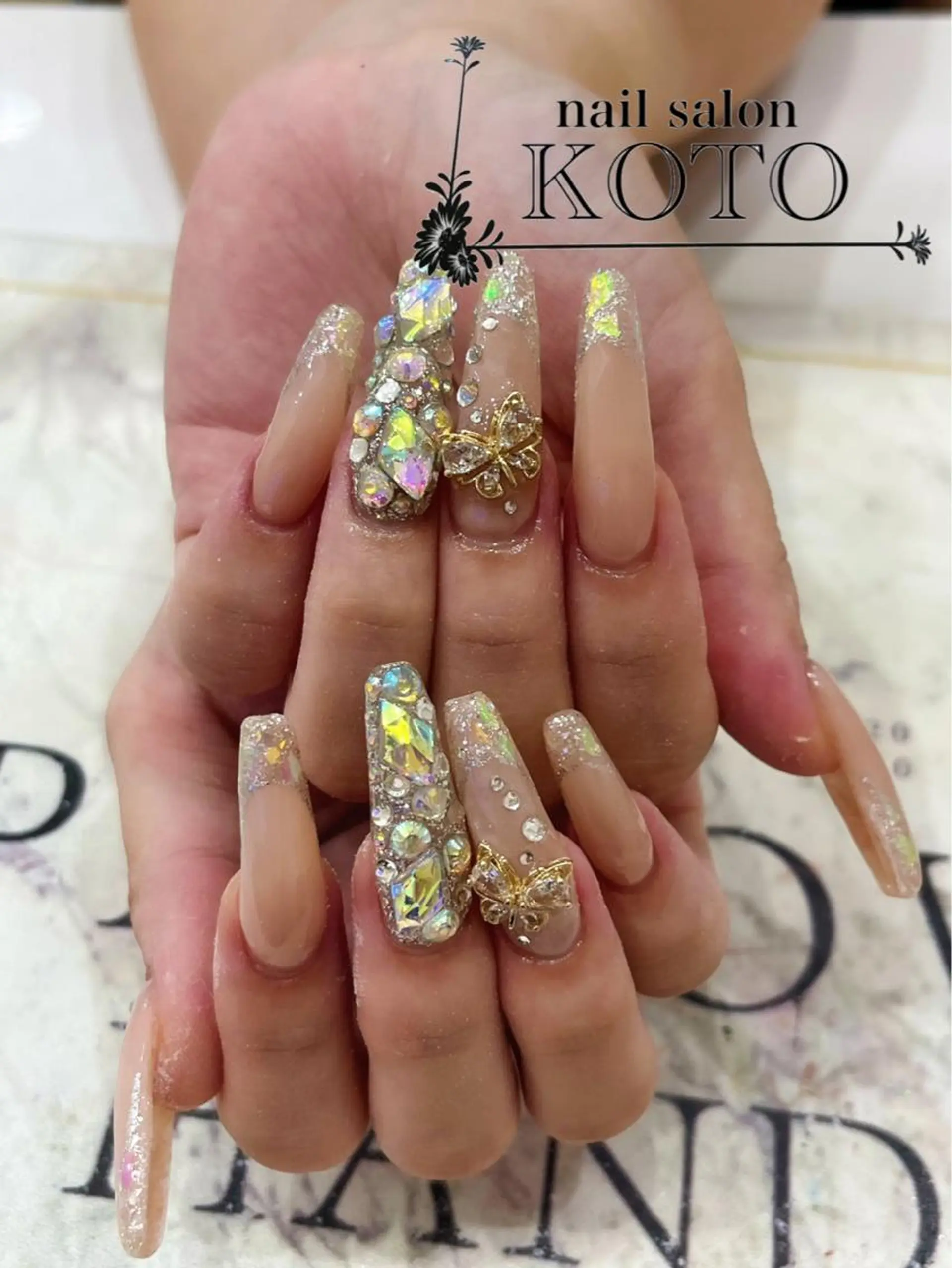 ネイル スカルプネイル Risa ネイルサロンKOTOのネイルデザイン