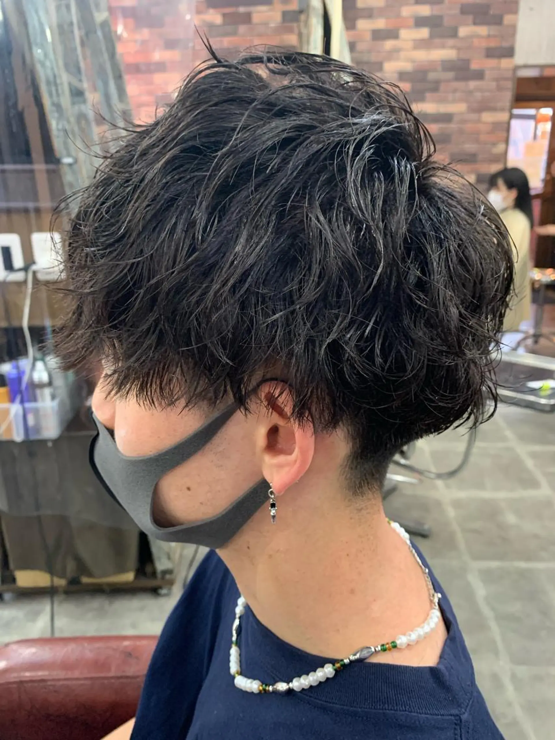 ショート パーマ メンズ カット パーマ メンズ支持率No.1 店長　石川和馬のヘアスタイル