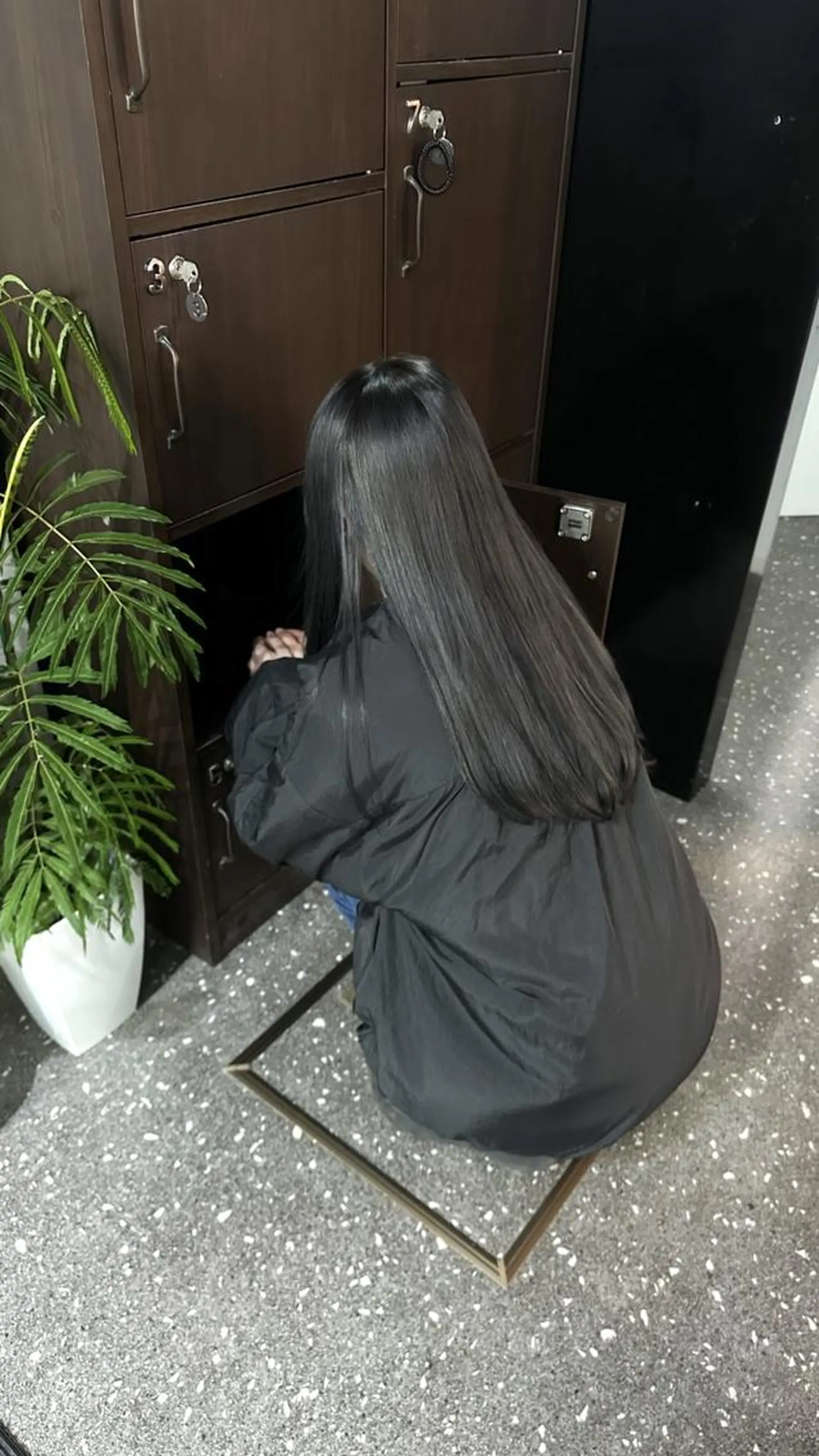 ロング カラー カット ヘアカラー トリートメント 韓国レイヤーカット要 暗透カラー📓吉祥寺のヘアスタイル