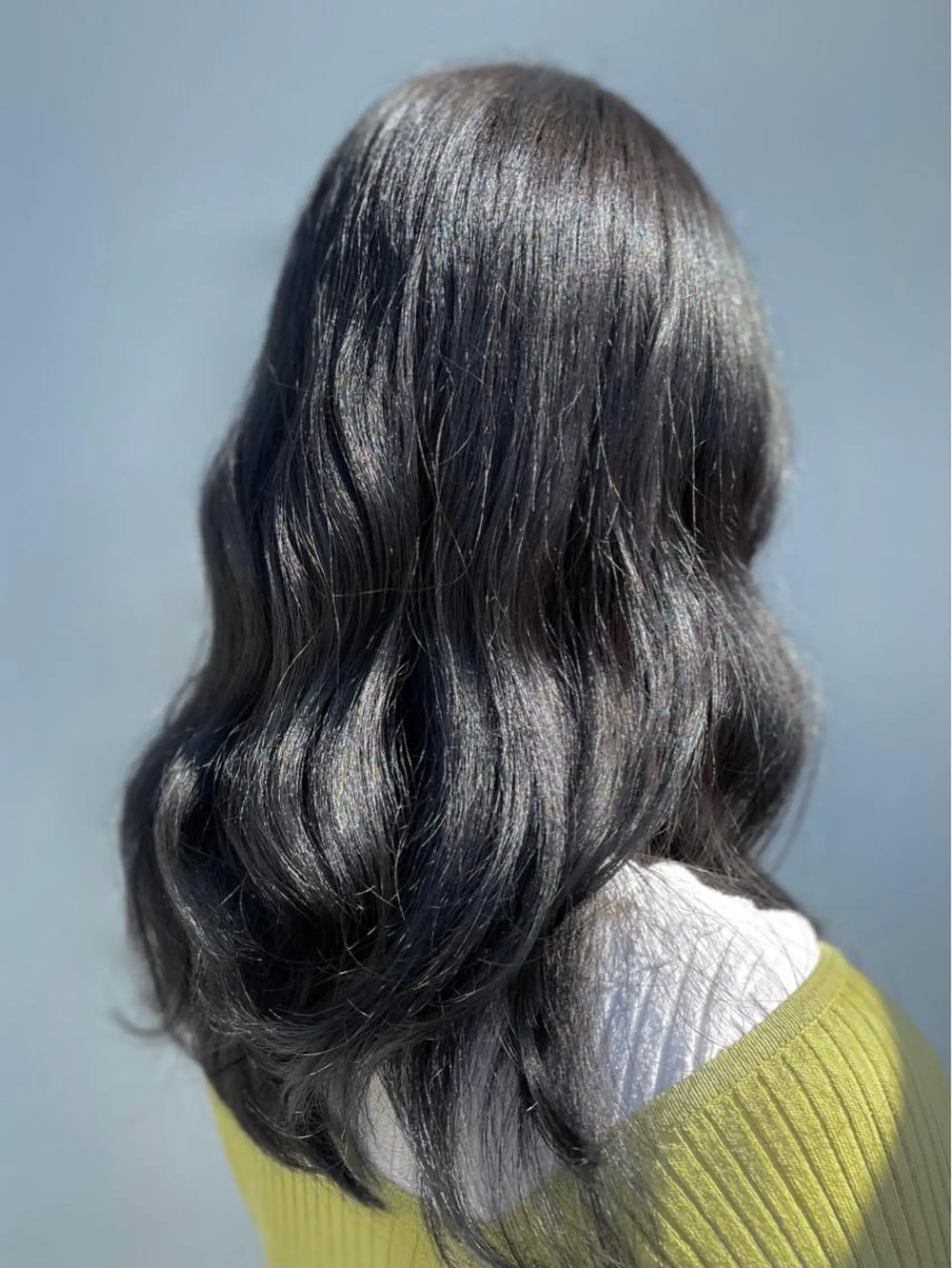 ミディアム カラー 黒髪 透明感カラー ナカタケ ユウのヘアスタイル