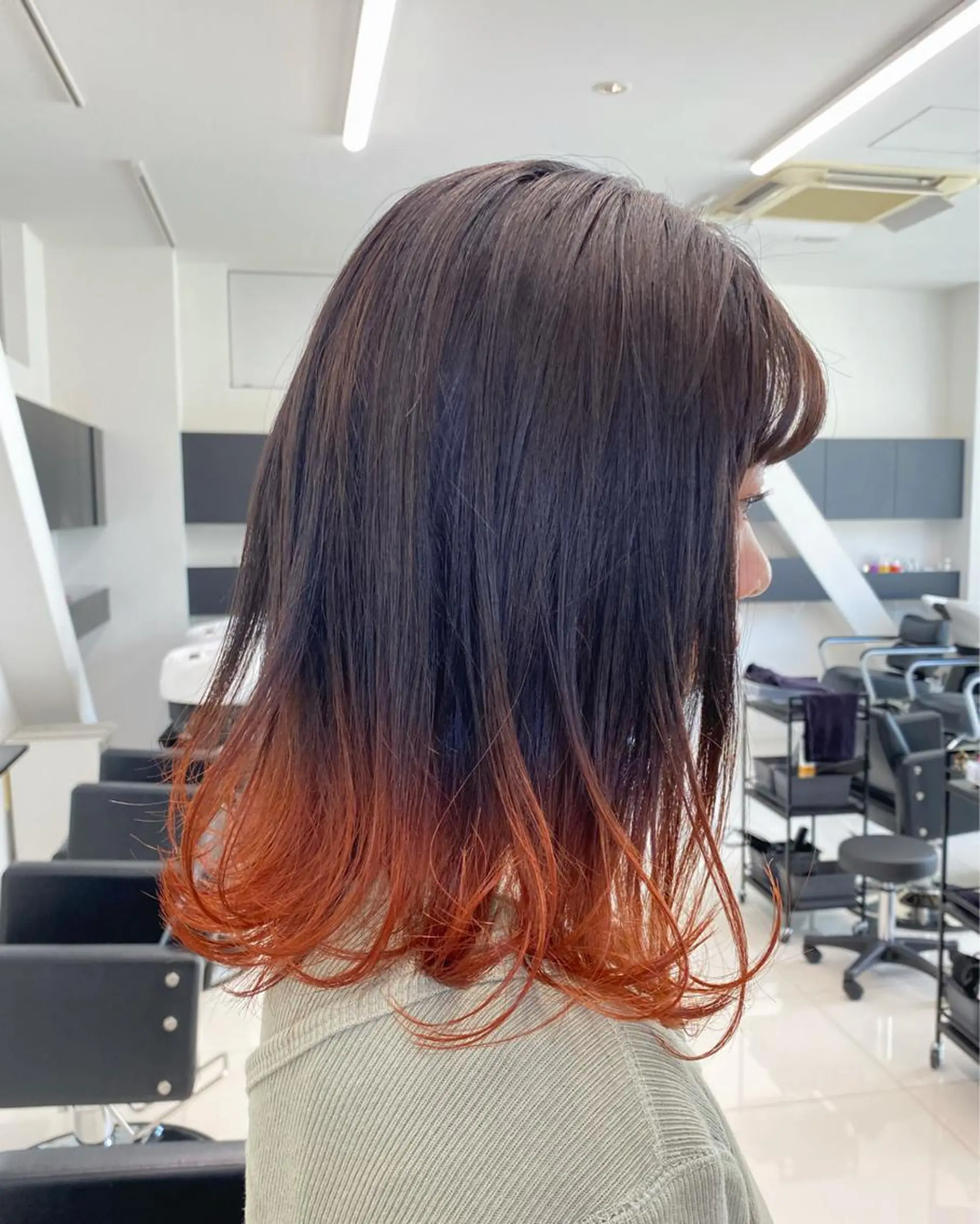 ミディアム カラー momo所属・メンズヘアメイク 🩵Mayuki🩵のヘアスタイル