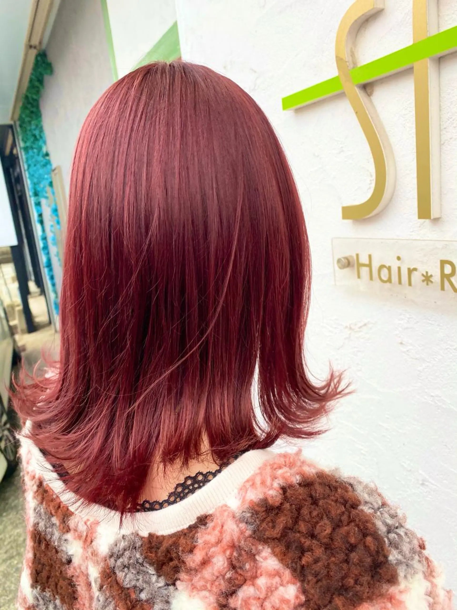 セミロング カラー ヘアアレンジ Design Color🐰アユミのヘアスタイル