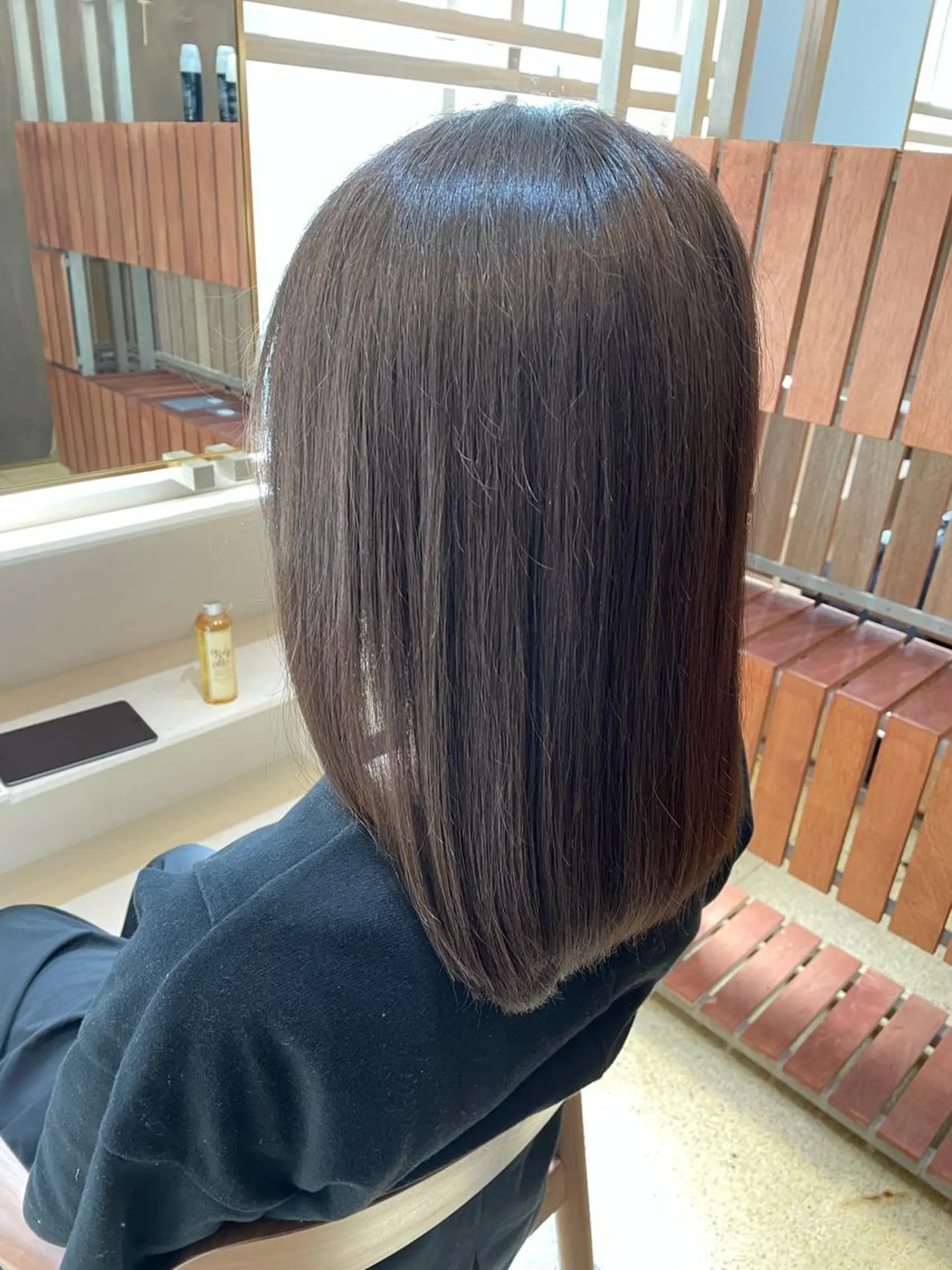 セミロング カラー 【髪質改善】【美髪】 【ツヤ髪】ほしのちりのヘアスタイル