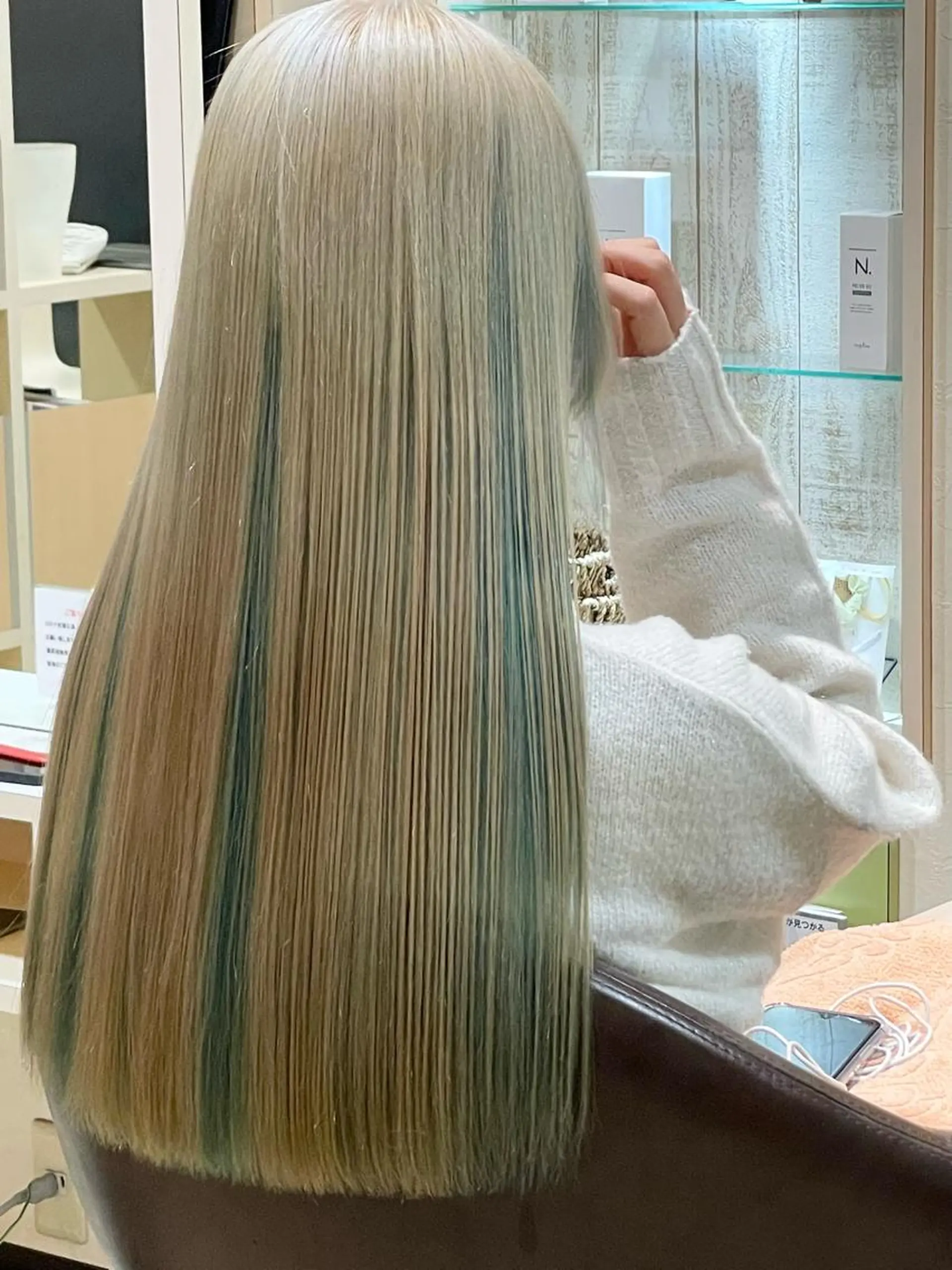 ロング カラー 🌈派手髪ハイトーン 🌈鈴木亮太🌈のヘアスタイル