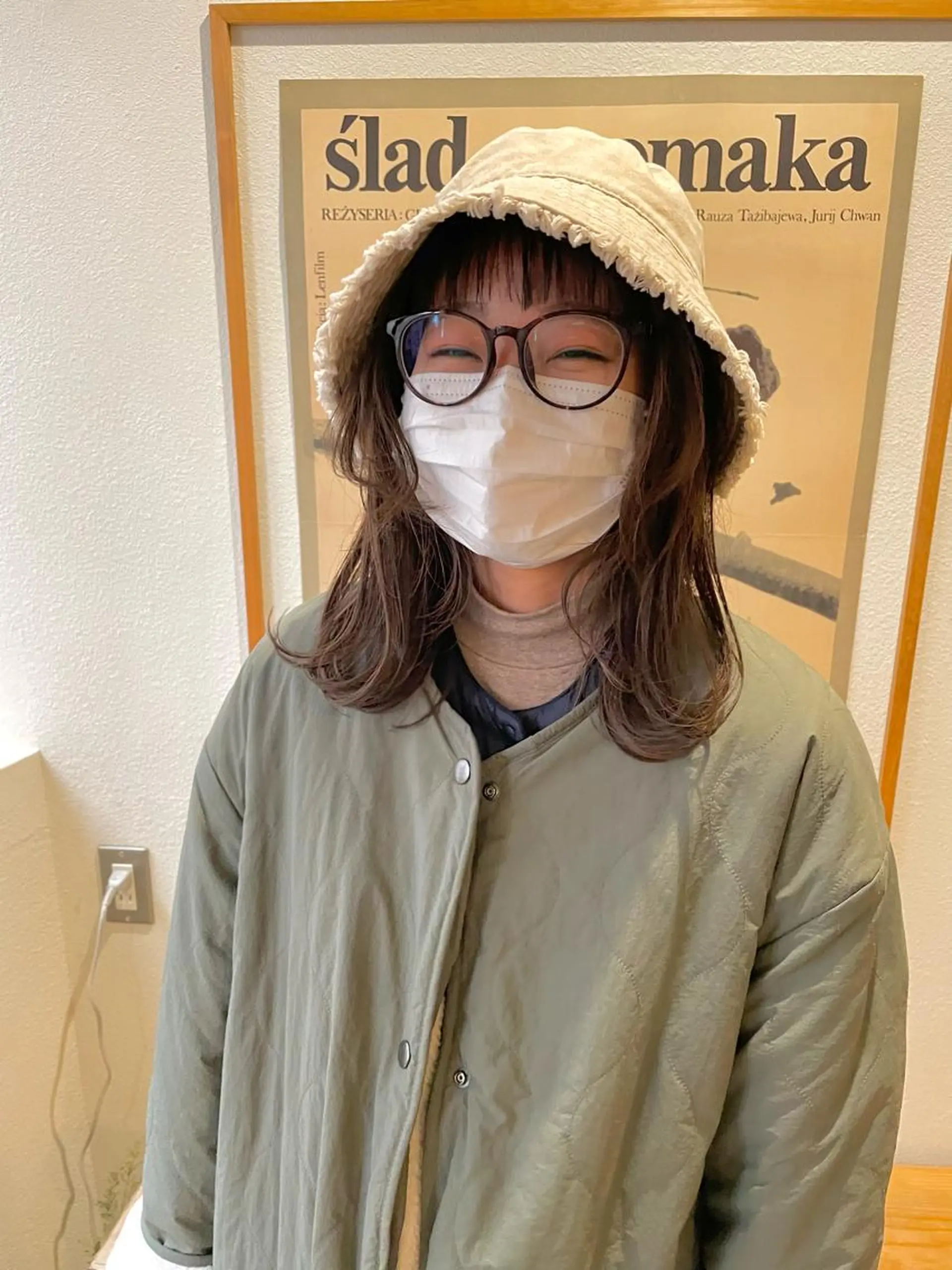 ミディアム カラー ヒナゴ トヨカズのヘアスタイル