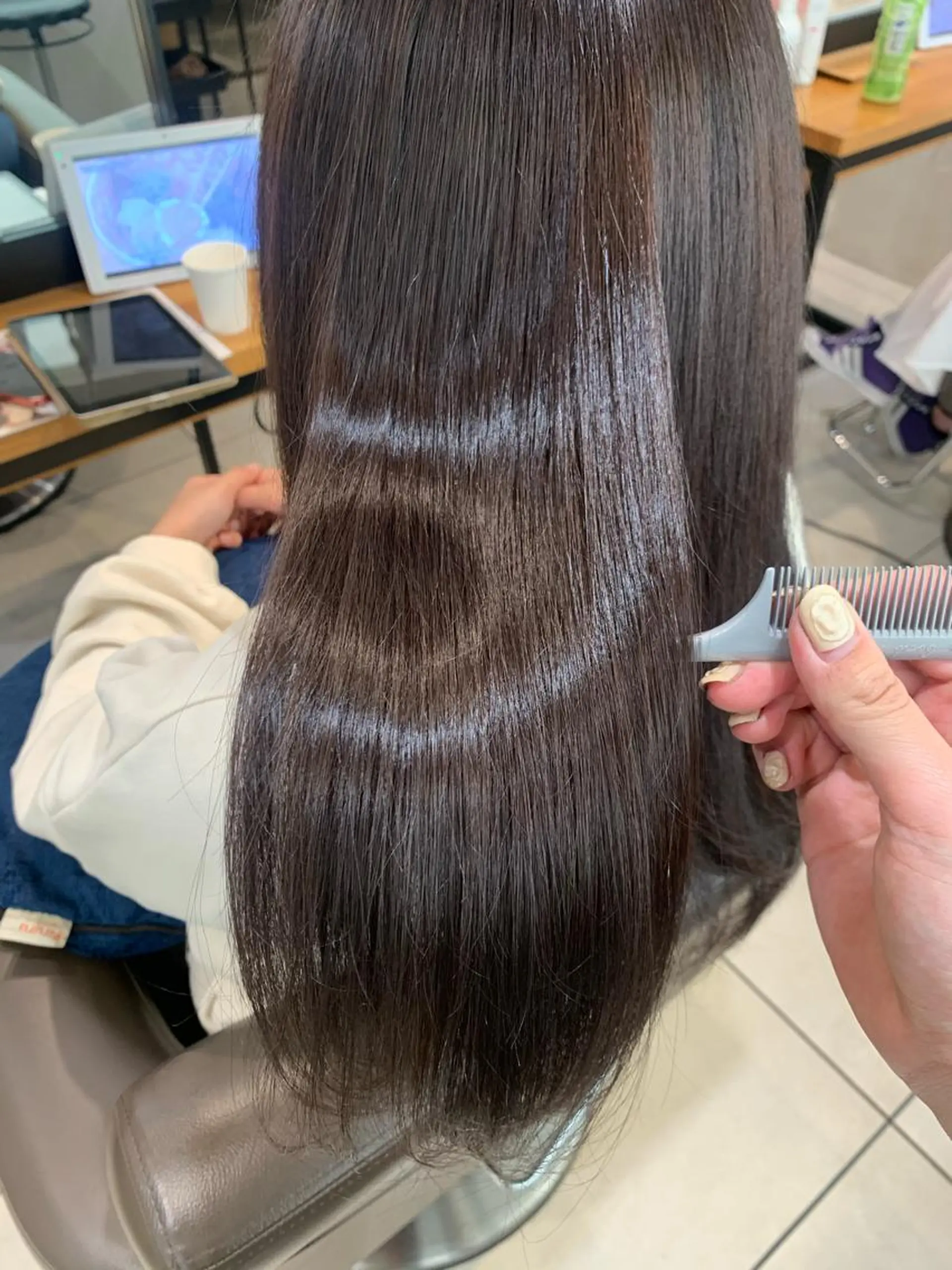 ロング トリートメント ヘッドスパ soëll所属・🤍そぶえ　ゆうな/ 暖色カラー/縮毛矯正のヘアスタイル