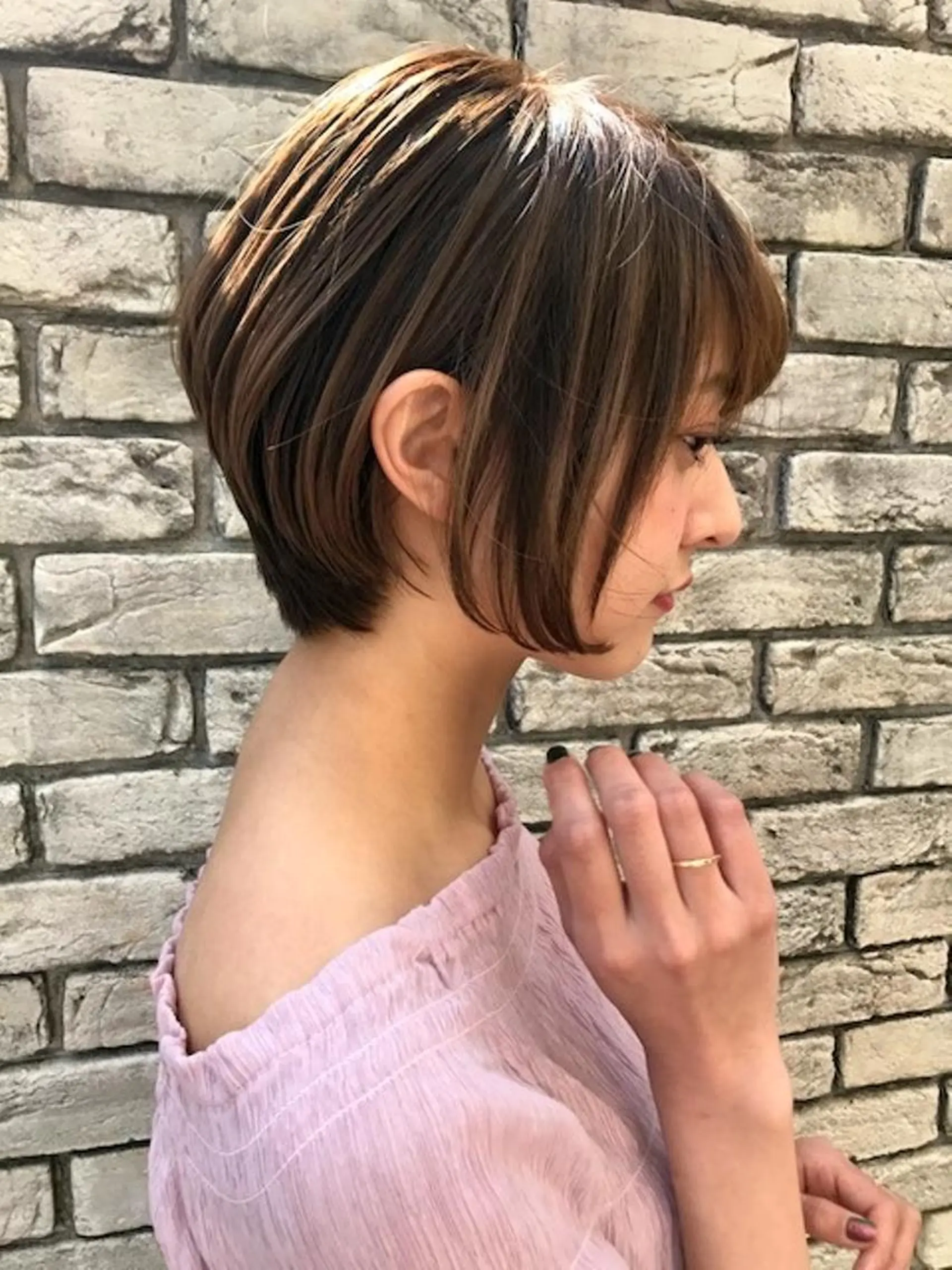 ショート カラー 羽田 ひろむのヘアスタイル