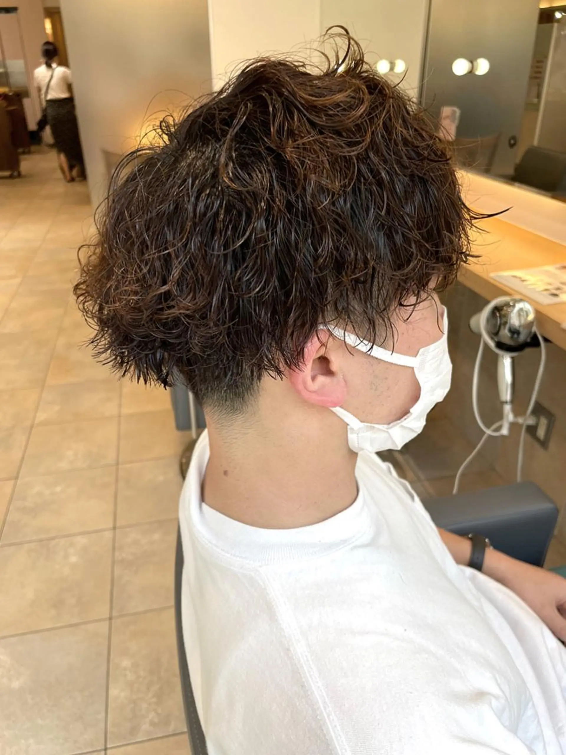 パーマ メンズ カット パーマ 佐藤 梨里花 ❤︎のヘアスタイル