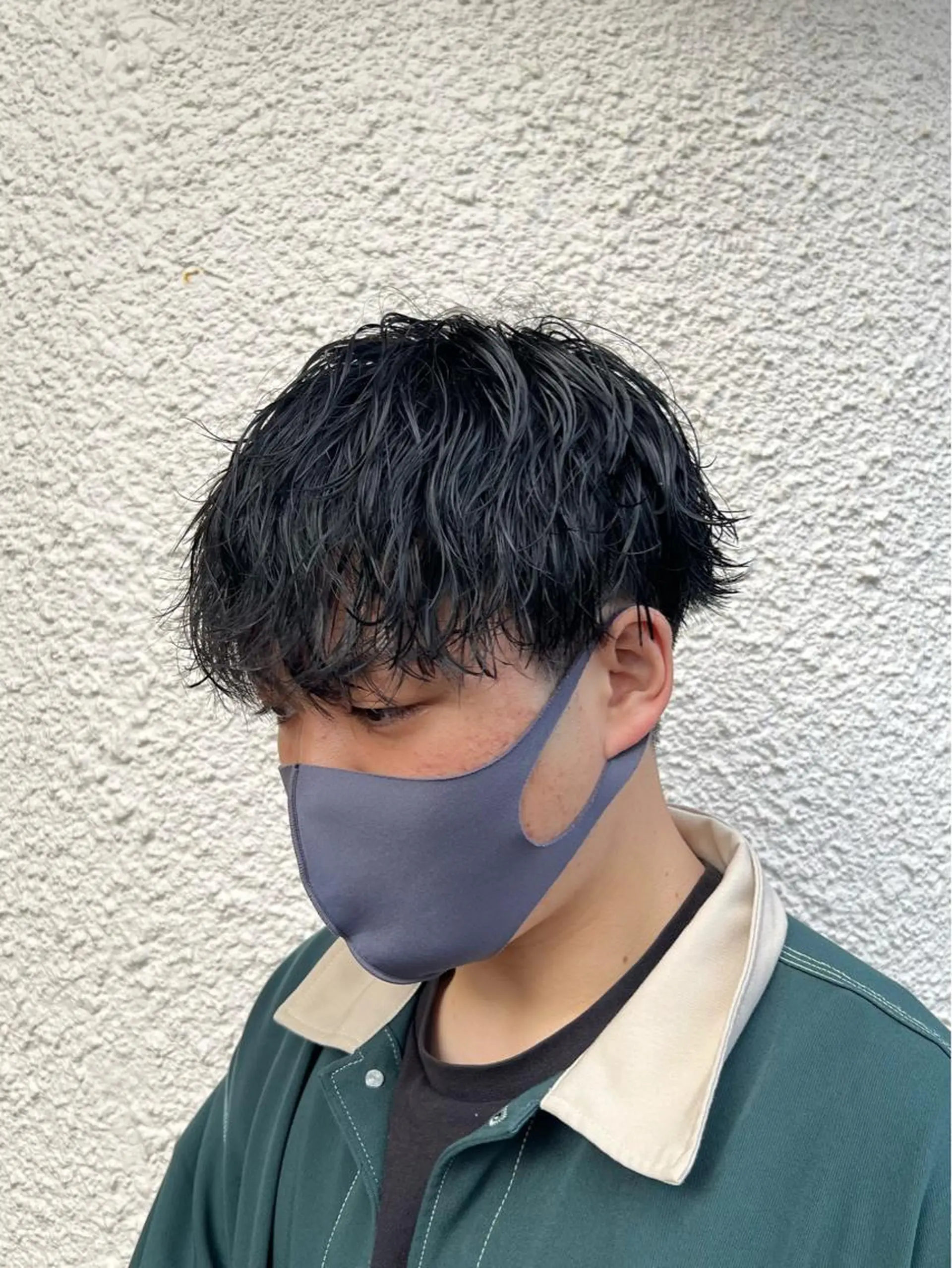 ショート パーマ メンズ メンズパーマ 波巻きパーマ スパイラルパーマ 茅ヶ崎パーマ特化/ スパイラル/ハルキのヘアスタイル
