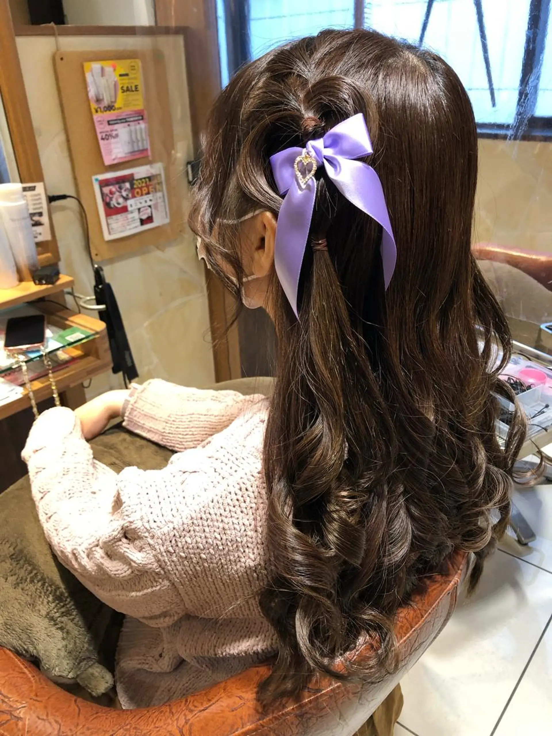 ロング ヘアアレンジ ハーフアップ ヘアセット 【ディレクター 🧸🤍田澤　唯那】のヘアスタイル