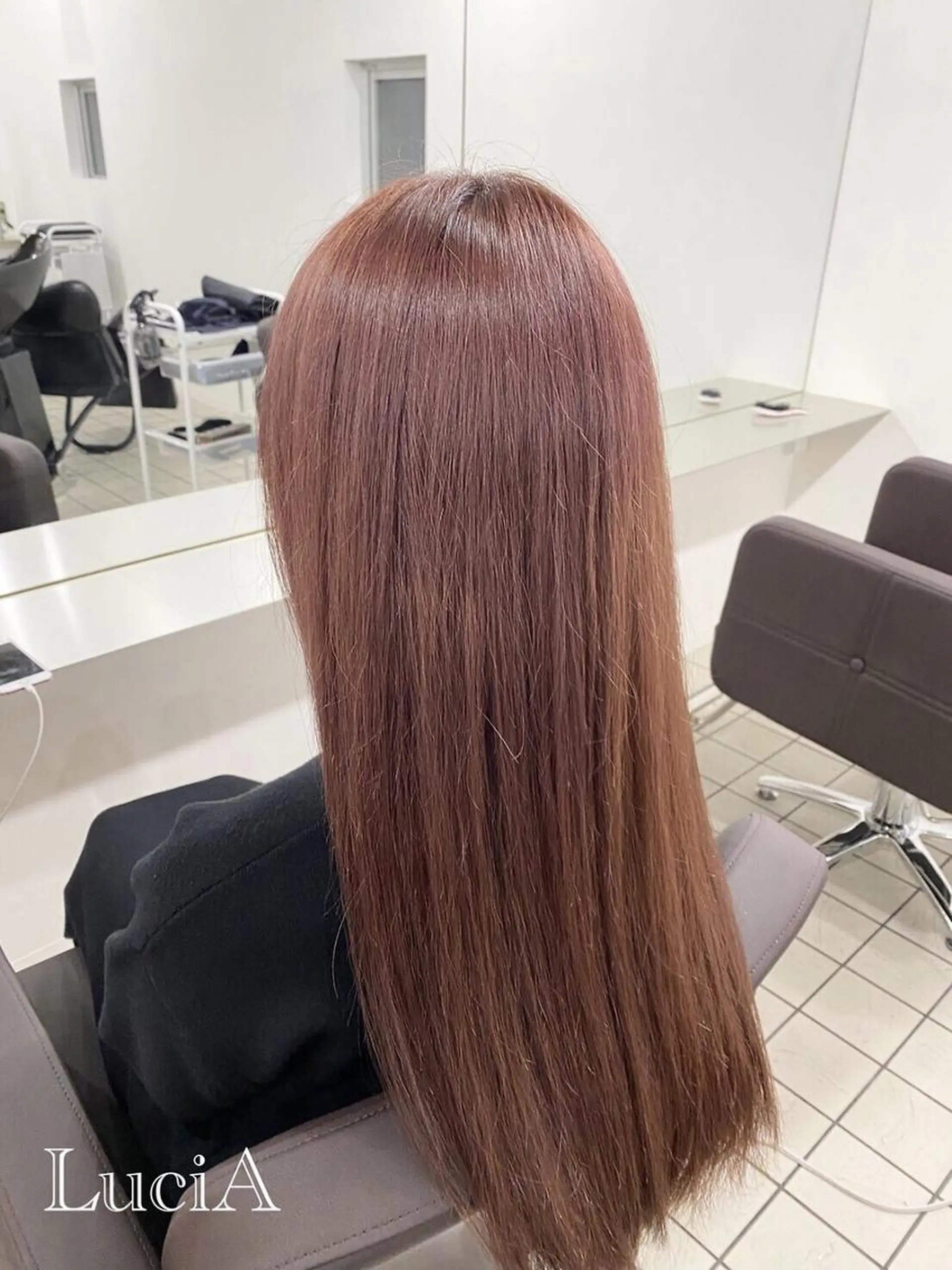 ロング ヘアアレンジ カラー シールエクステ アディクシーカラー バレイヤージュ ブリーチ ケアブリーチ LuciA/エクステ カラーのヘアスタイル