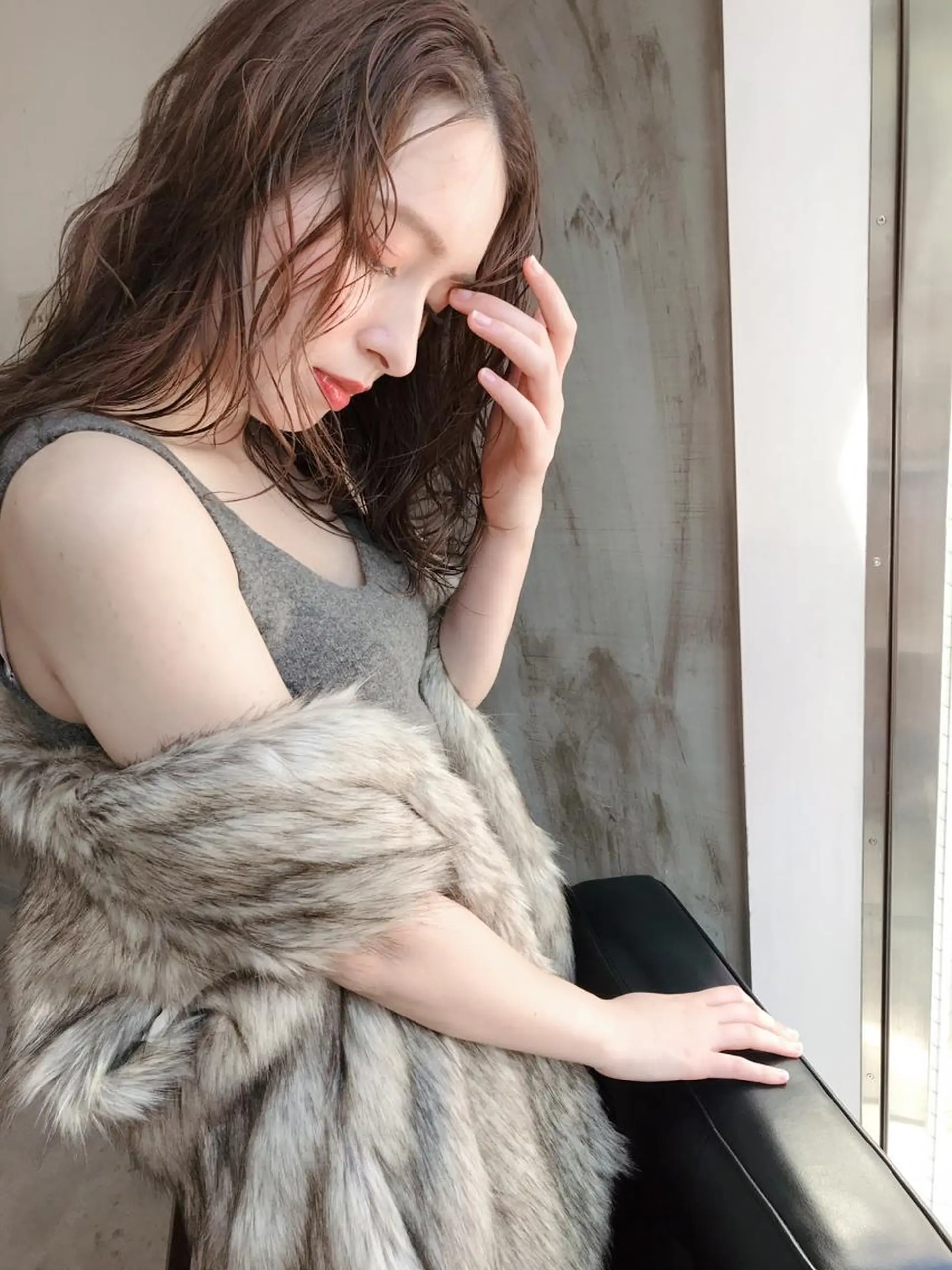 ミディアム カット ヘアカラー 韓国 / 中国ヘア 🦋Noniのヘアスタイル