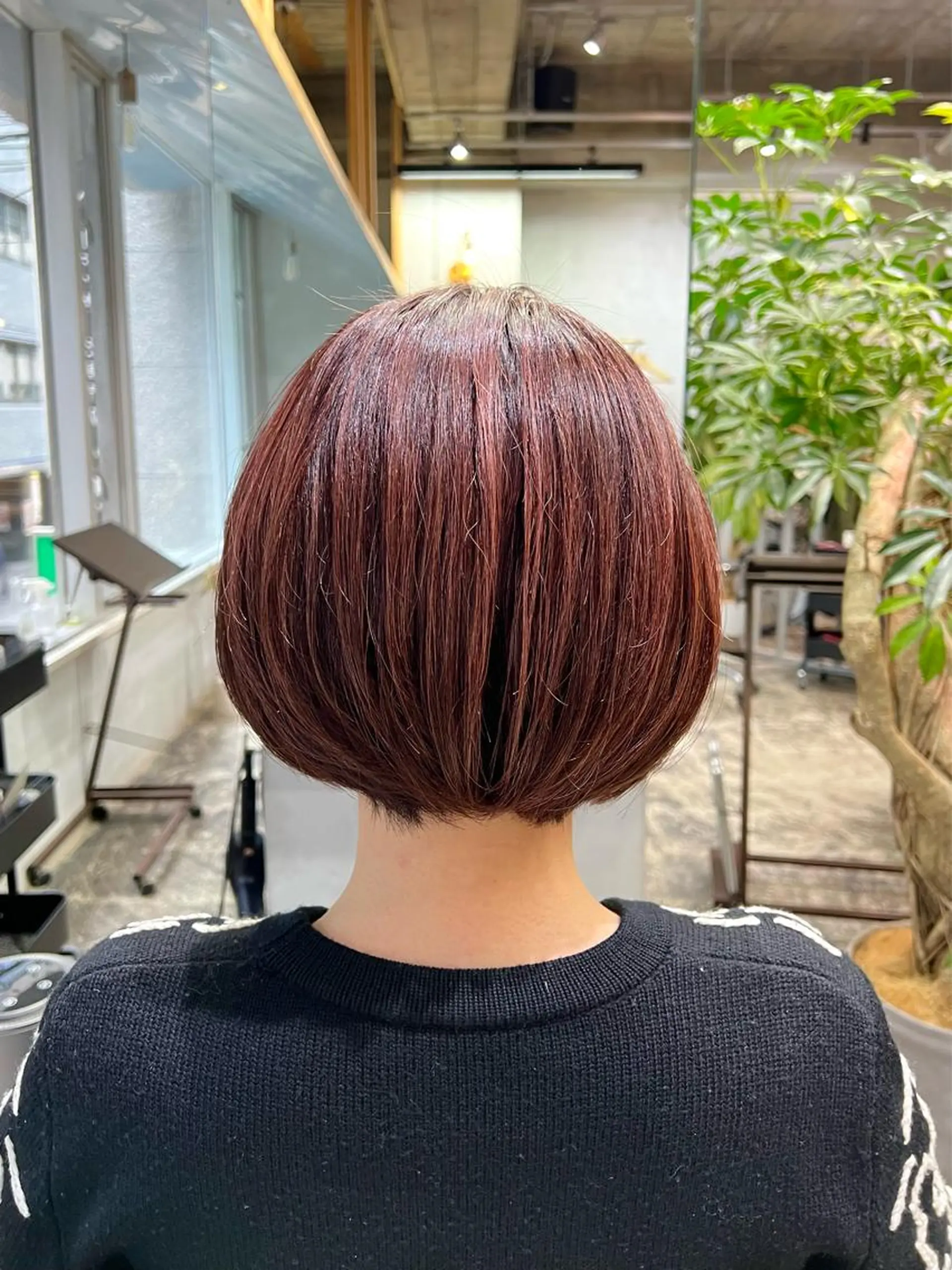 ショート カラー ブラウンカラー ハイライトカラー ピンクカラー ピンクブラウン ハイライト 北花田美容師🍃村尾 光太/むらのヘアスタイル