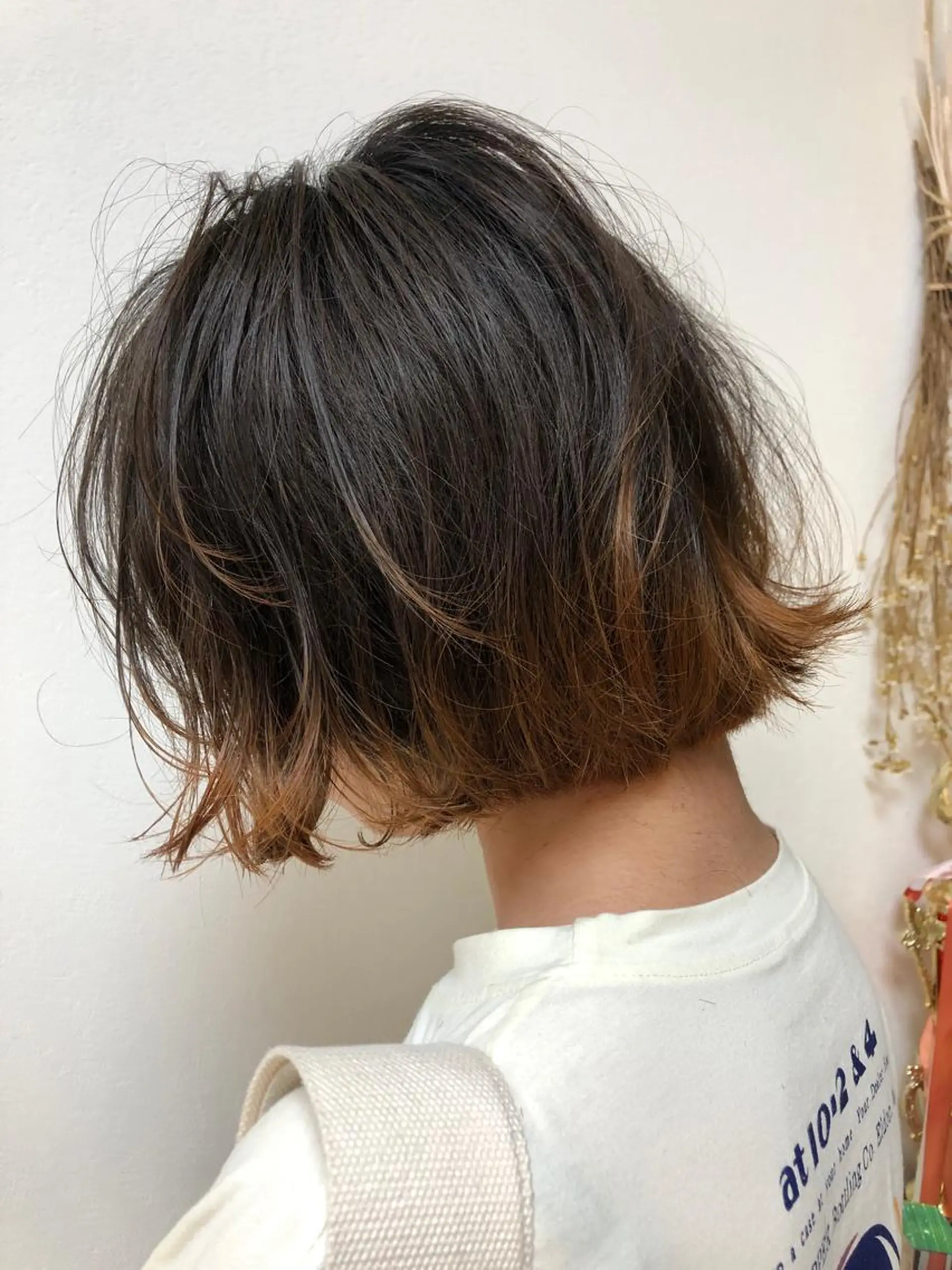 ショート カラー 似合わせ レイヤー須川のヘアスタイル