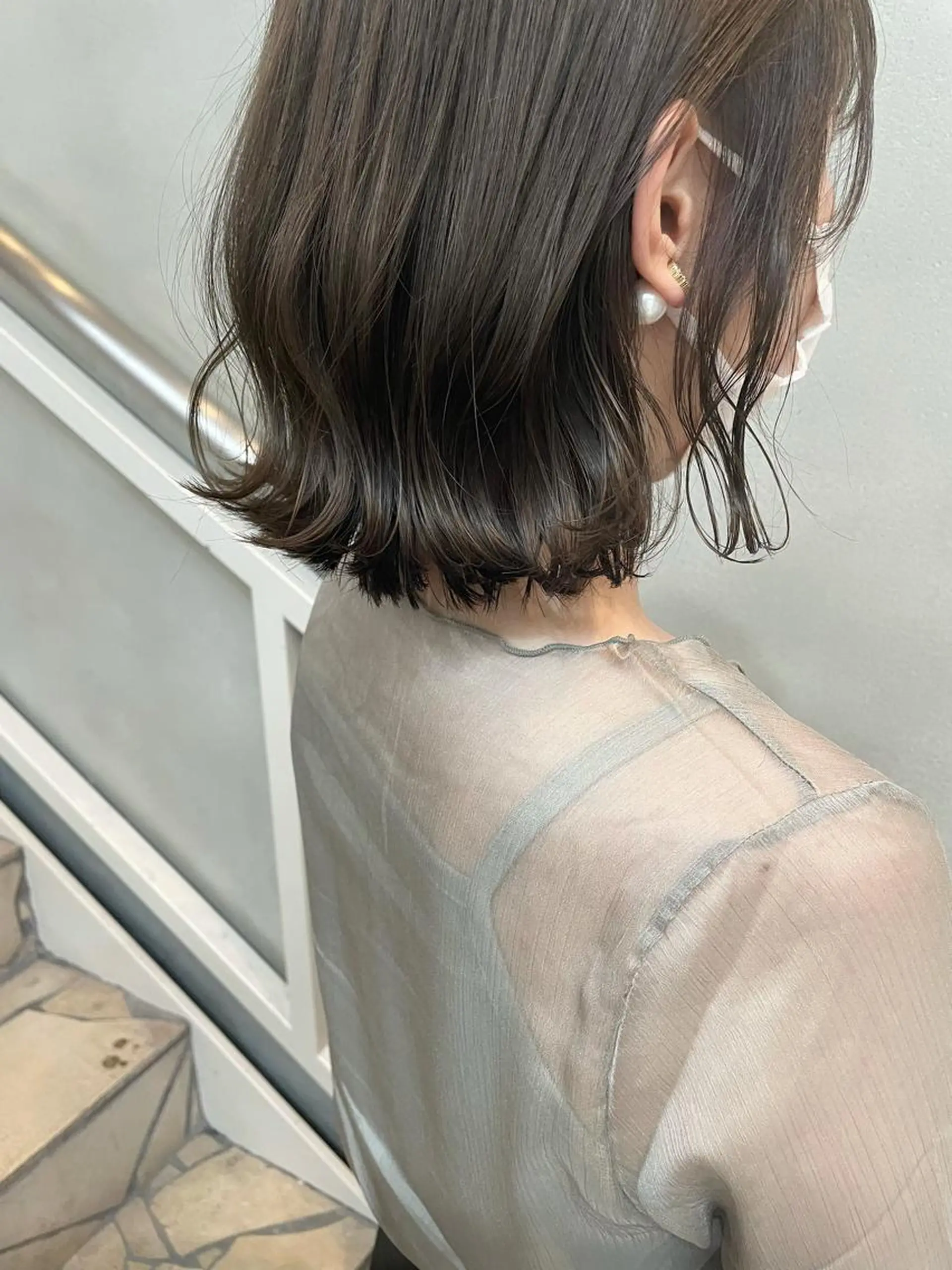 ミディアム カラー グレージュ 沖縄/ヘアアレンジ /ナカノのヘアスタイル