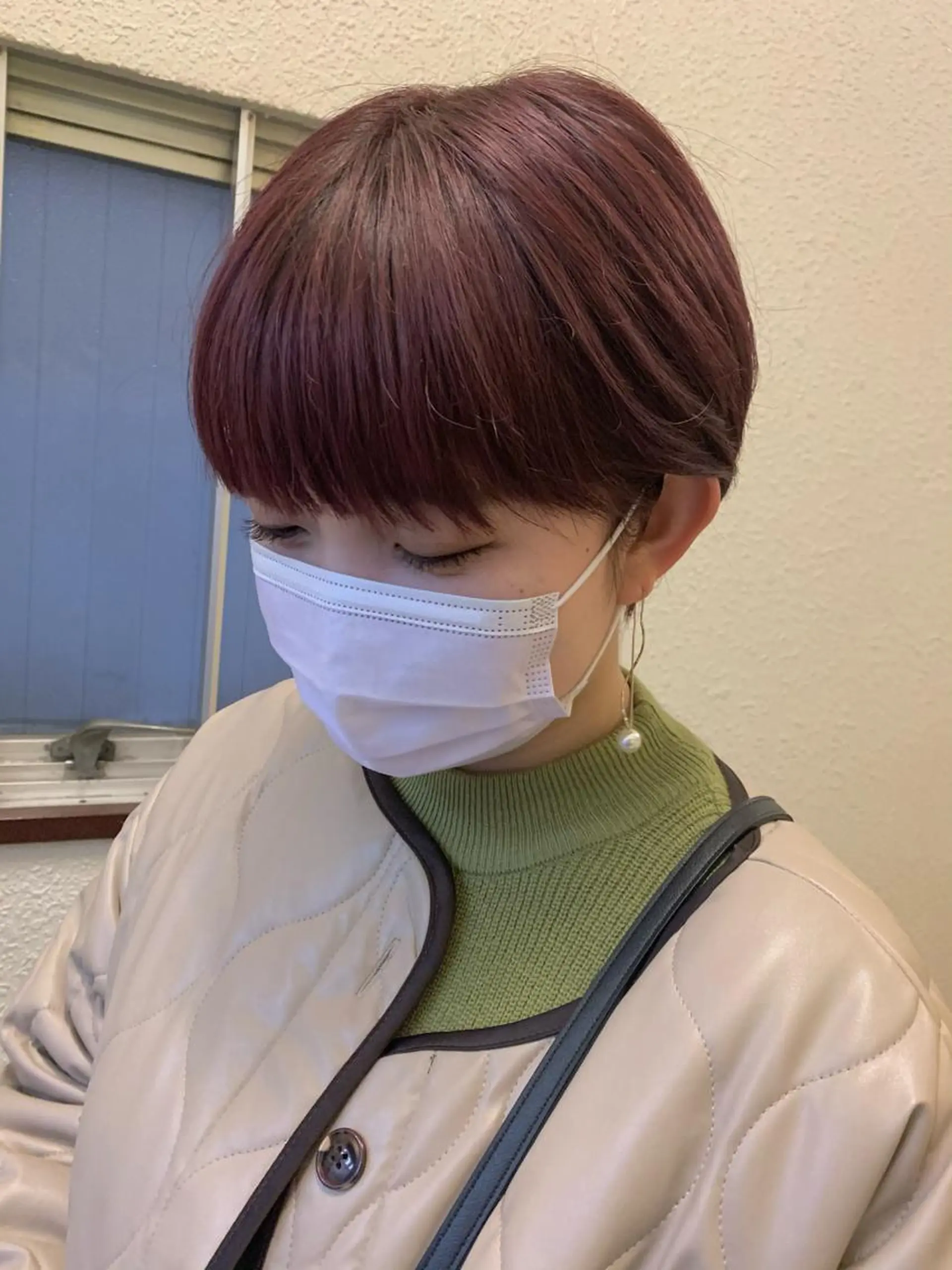 ショート カラー ピンクカラー カット トリートメント Fuuu《フゥ》所属・シノザキ シンゴのヘアスタイル