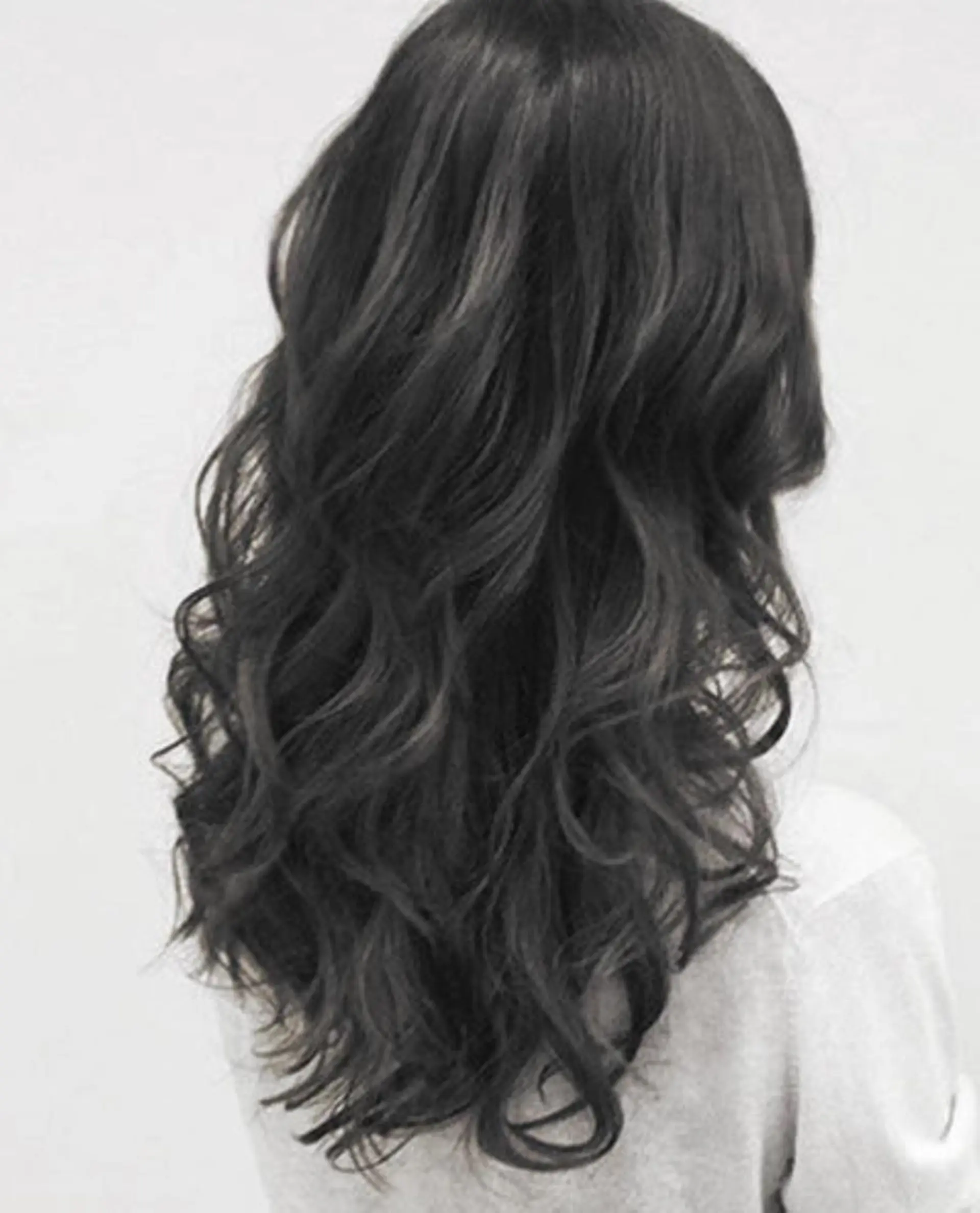 セミロング カラー パーマ ヘアアレンジ チビ編み込みエクステ シールEXどぅ〜すのヘアスタイル