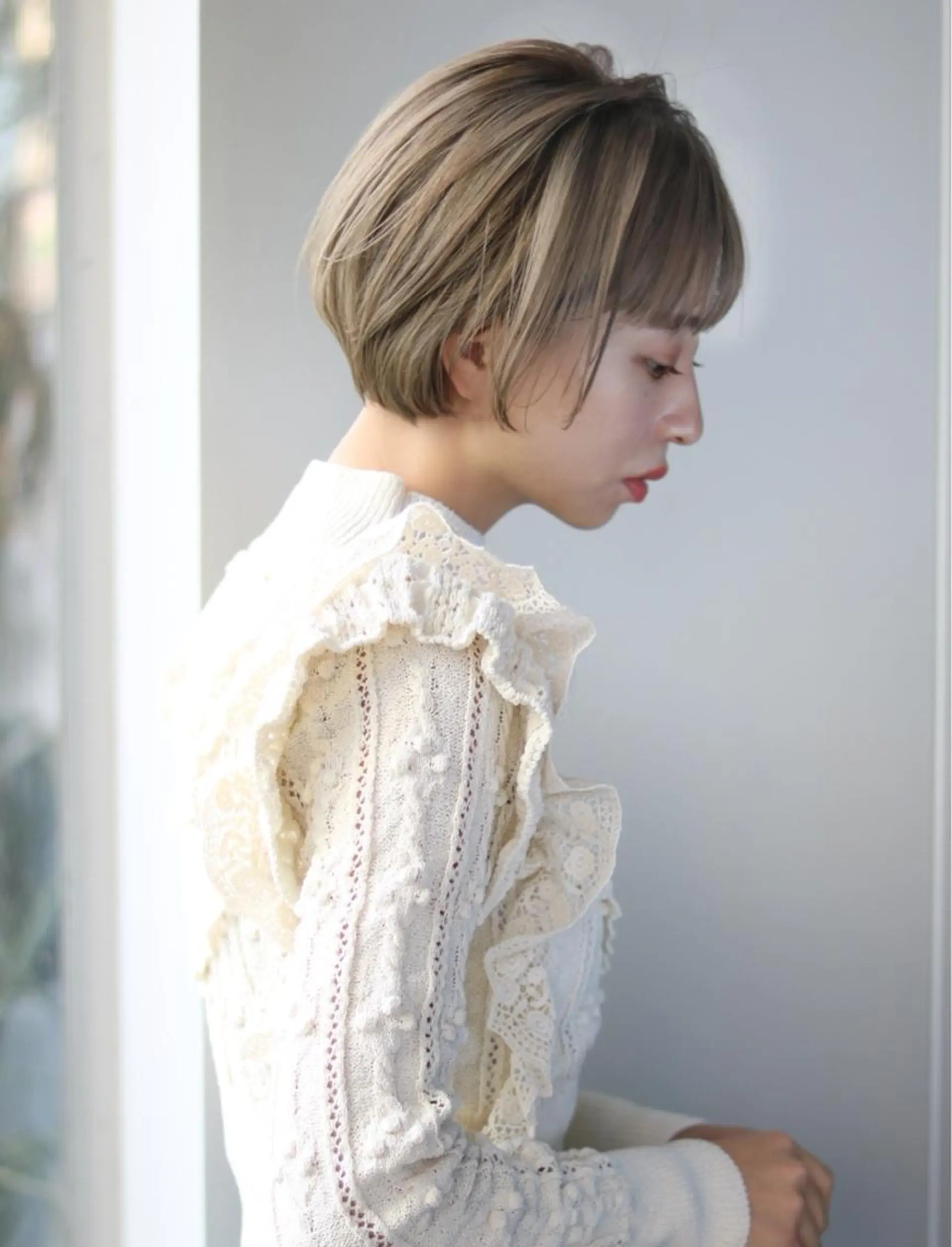 ショート カラー 梅原 塁のヘアスタイル