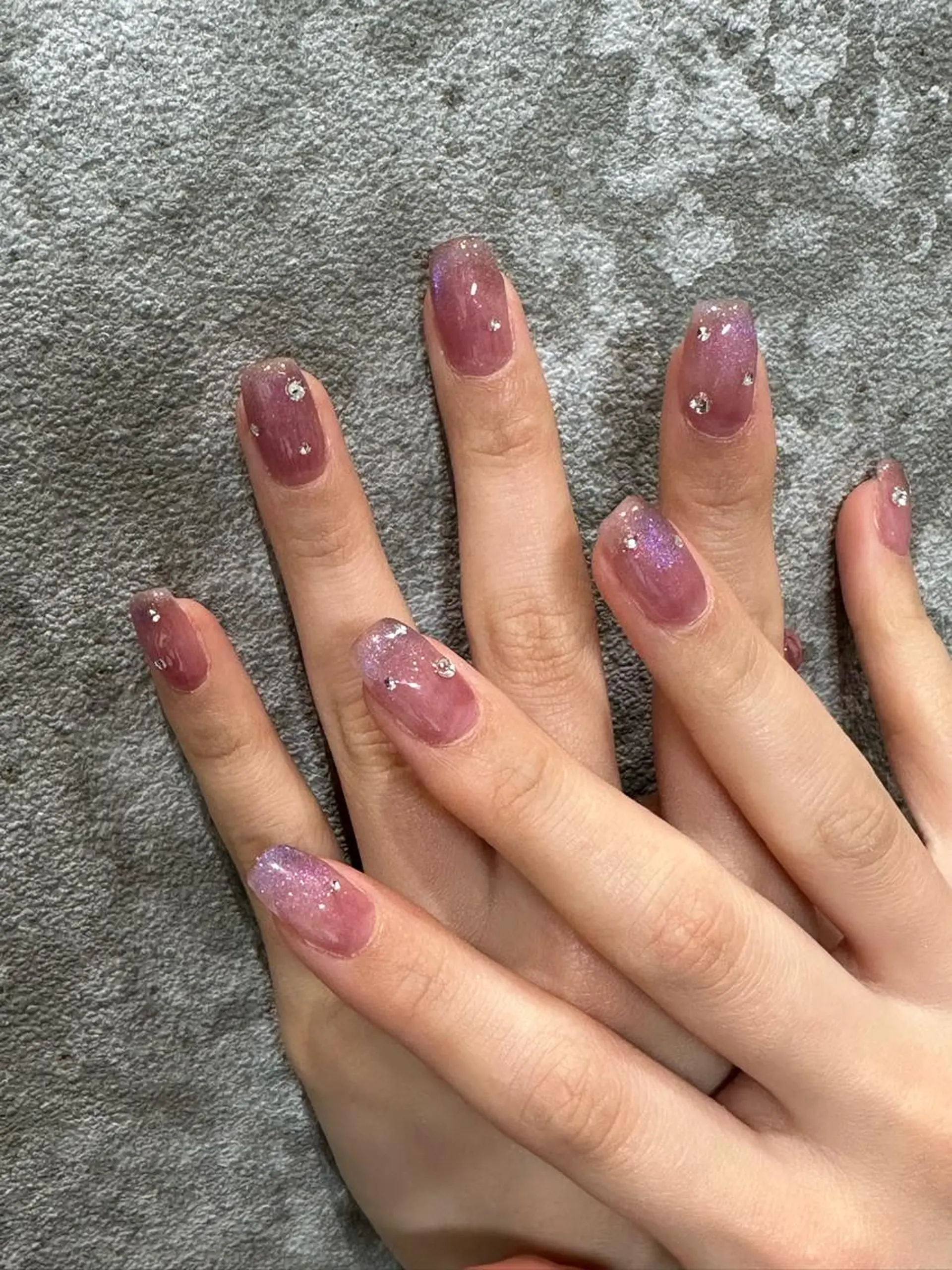 ネイル ブルー マグネットネイル shimizu yuuのその他イメージ