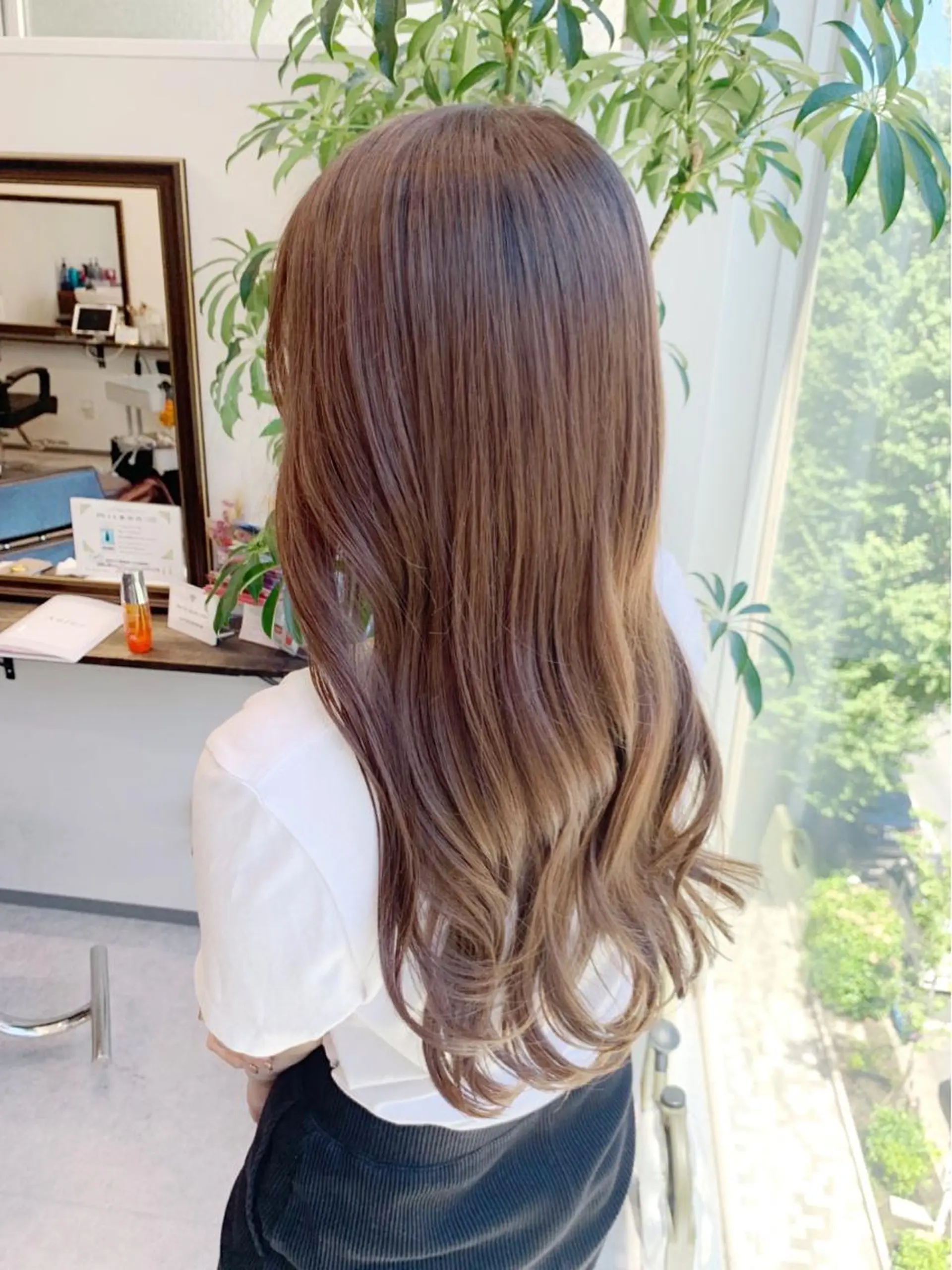 ロング カラー ベージュカラー イルミナカラー オレンジ オレンジベージュ カット ヘアカラー トリートメント 酸熱トリートメント/ 髪質改善🌟玉井香奈のヘアスタイル