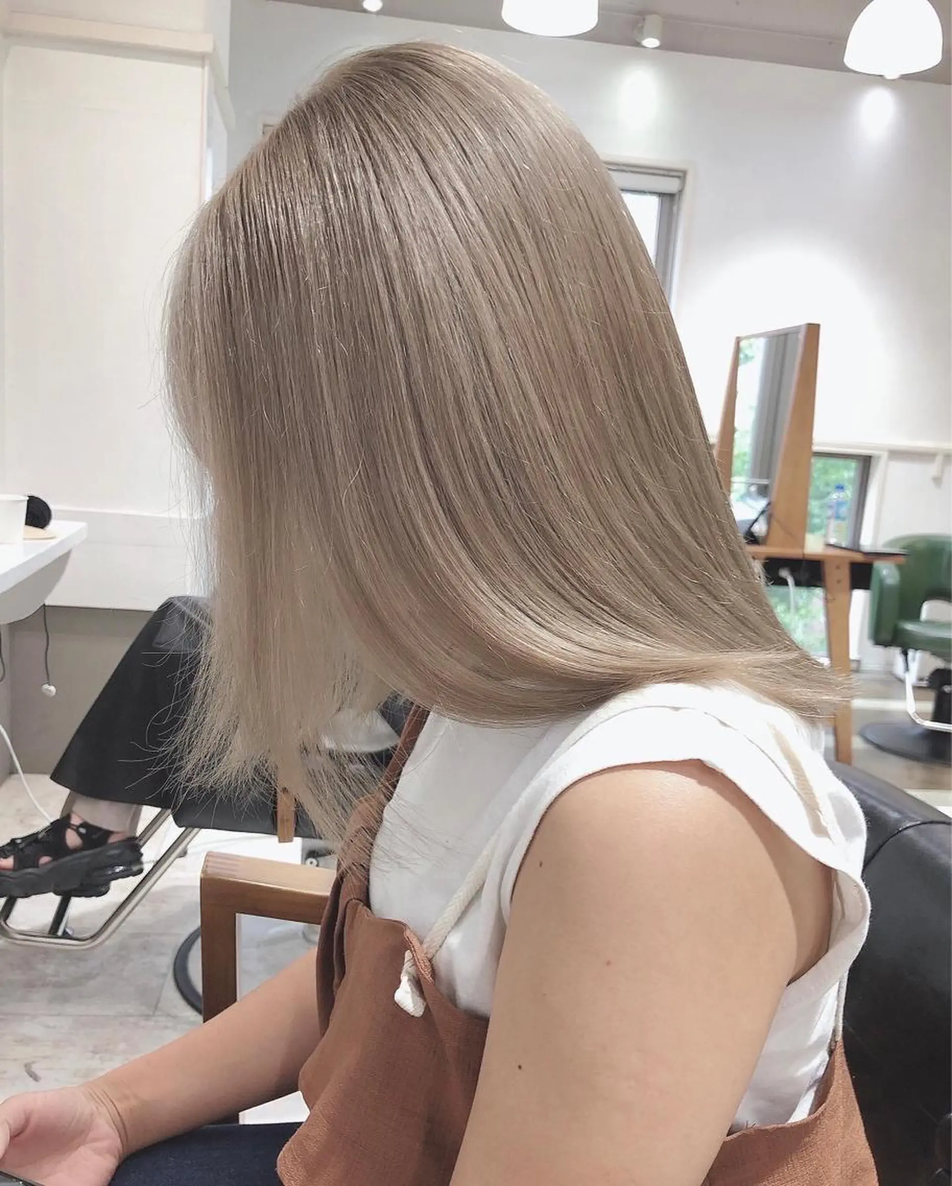 ミディアム カラー ヘアアレンジ ヘアカラー トリートメント GiseL天神カラー 髪質改善/ブリーチのヘアスタイル