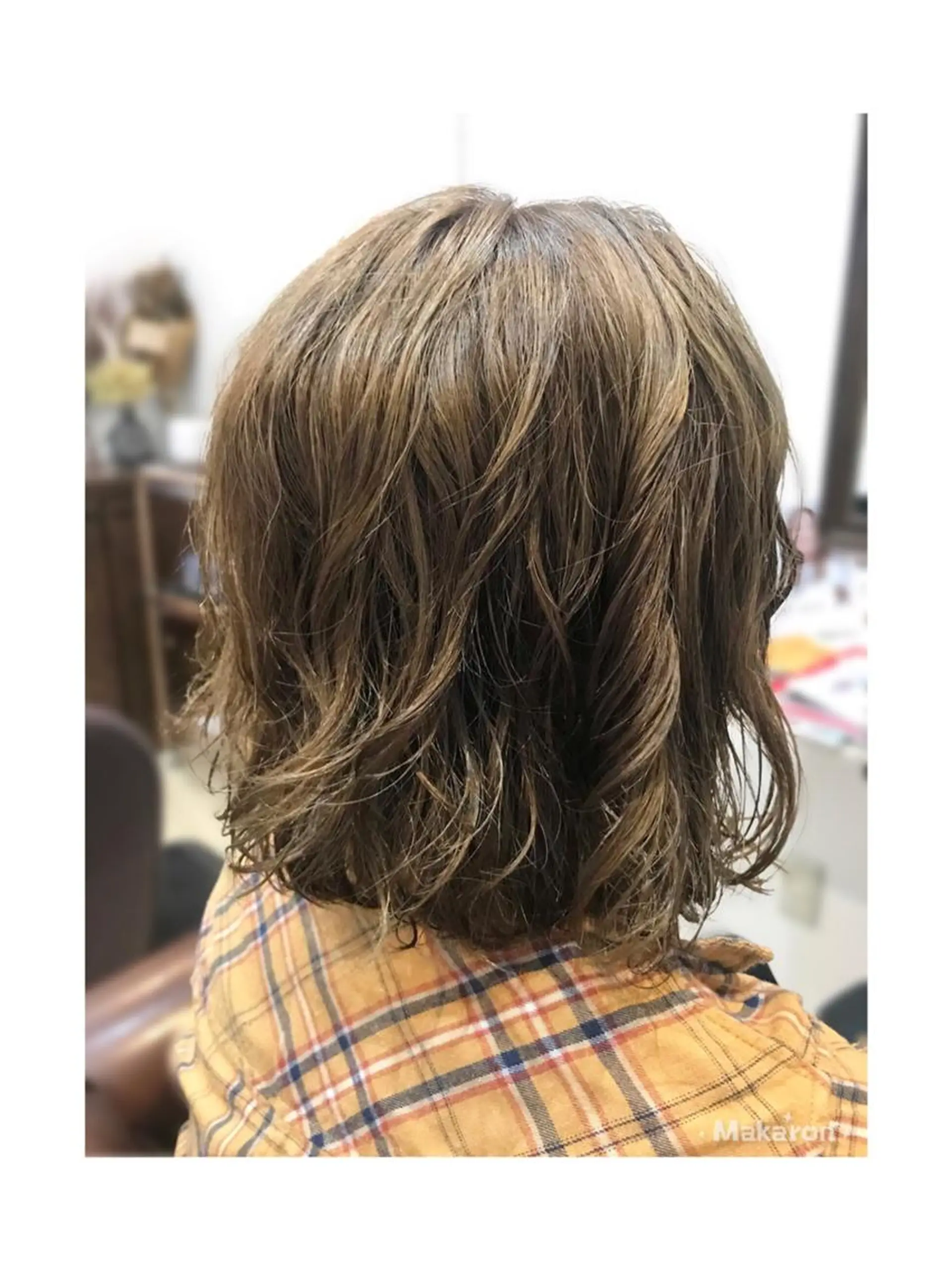 ミディアム ミディアムパーマ hair works raptureのヘアスタイル