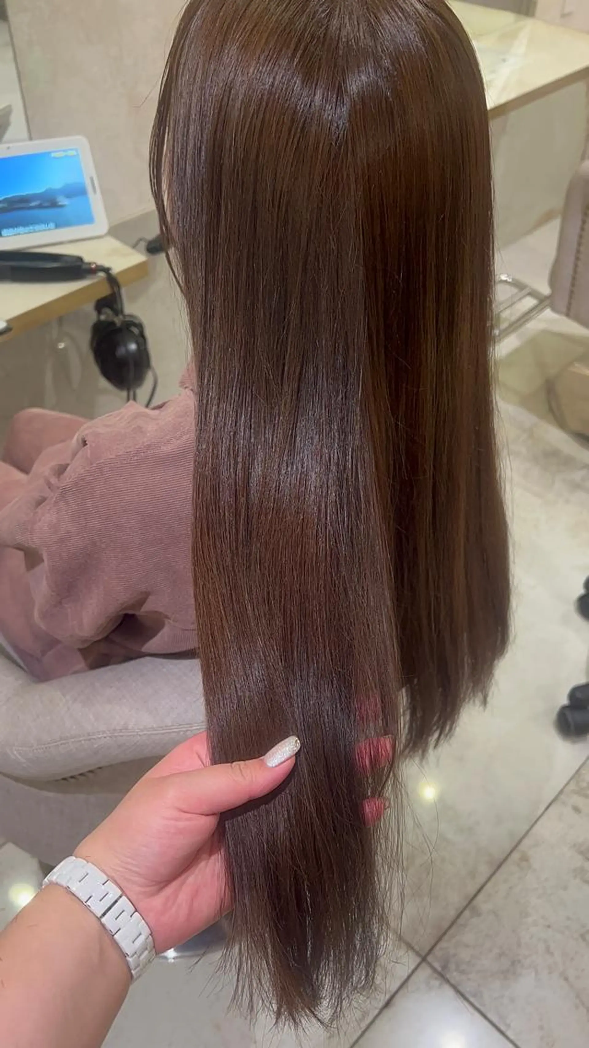 ロング カラー カット 縮毛矯正 トリートメント CIEL天六店 三上春のヘアスタイル