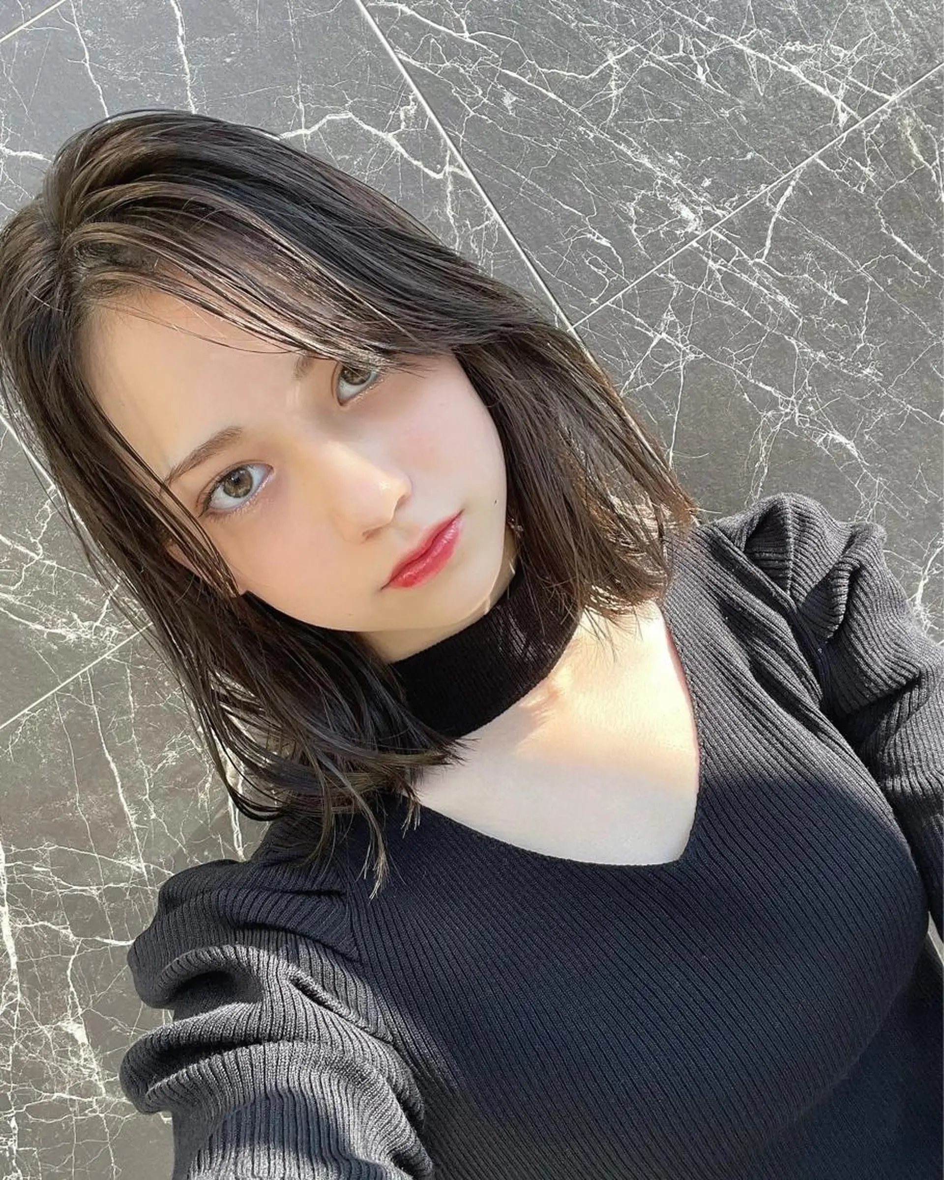 ミディアム チダアキフミ Ash大森のヘアスタイル