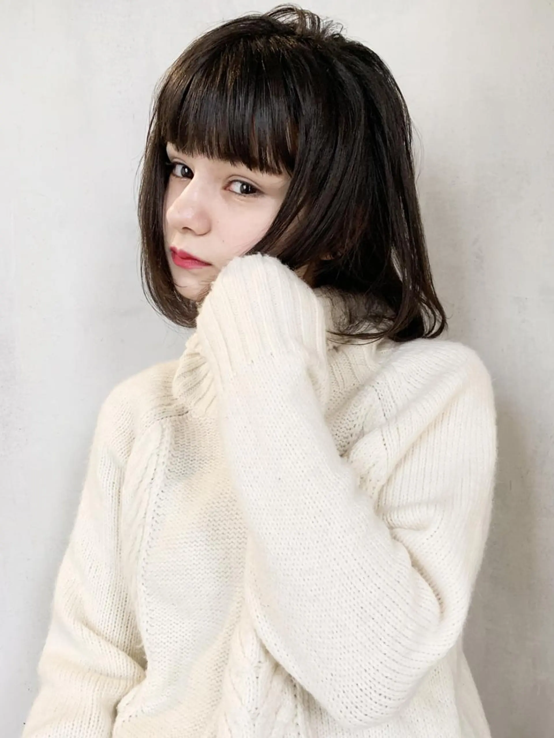 ミディアム カラー パーマ ヘアアレンジ ボブ ストレートパーマ ITbyALBUM 中野店のヘアスタイル