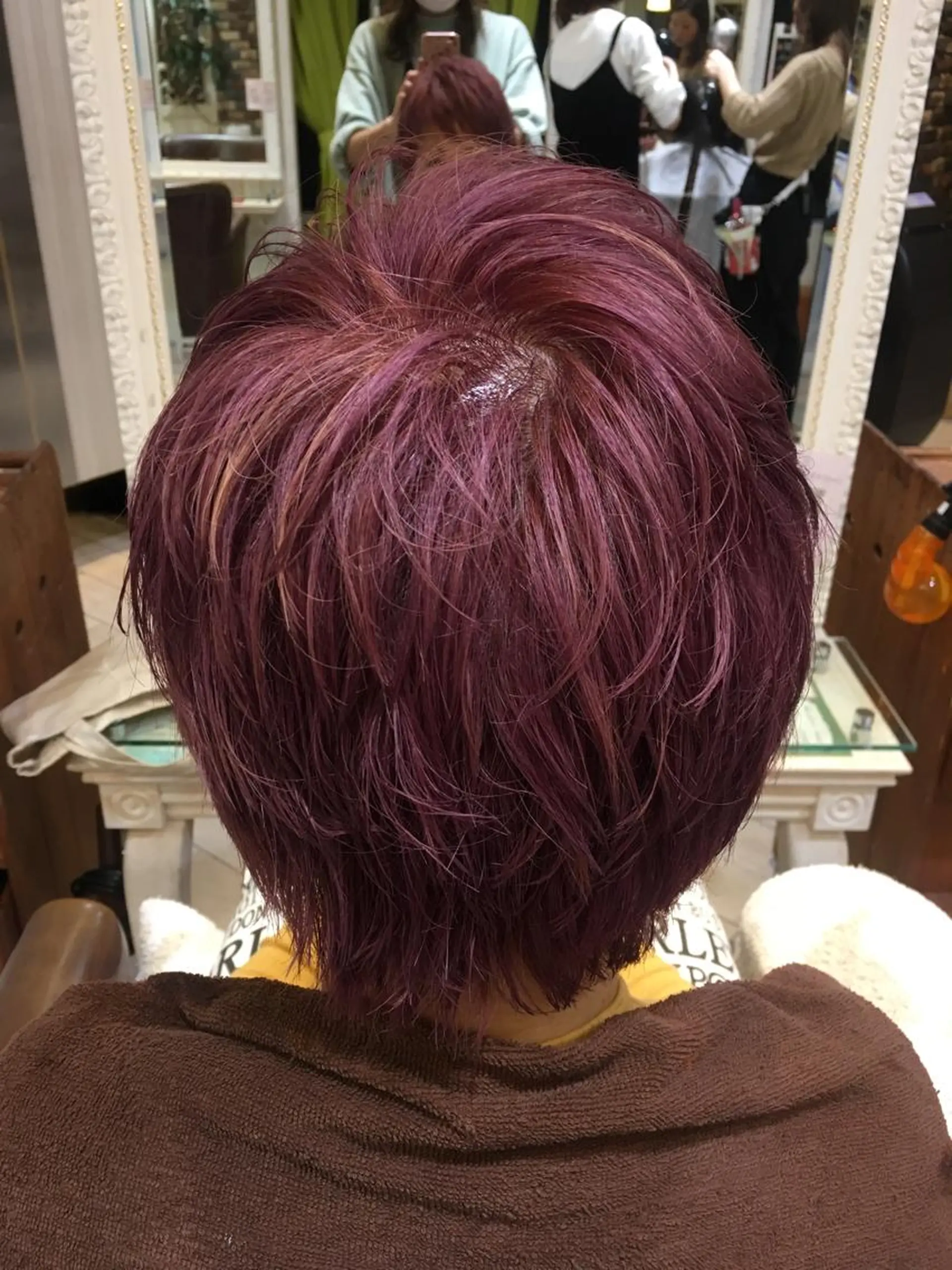 ショート カラー パーマ ヘアアレンジ 福元友梨 ディレクター✂️のヘアスタイル