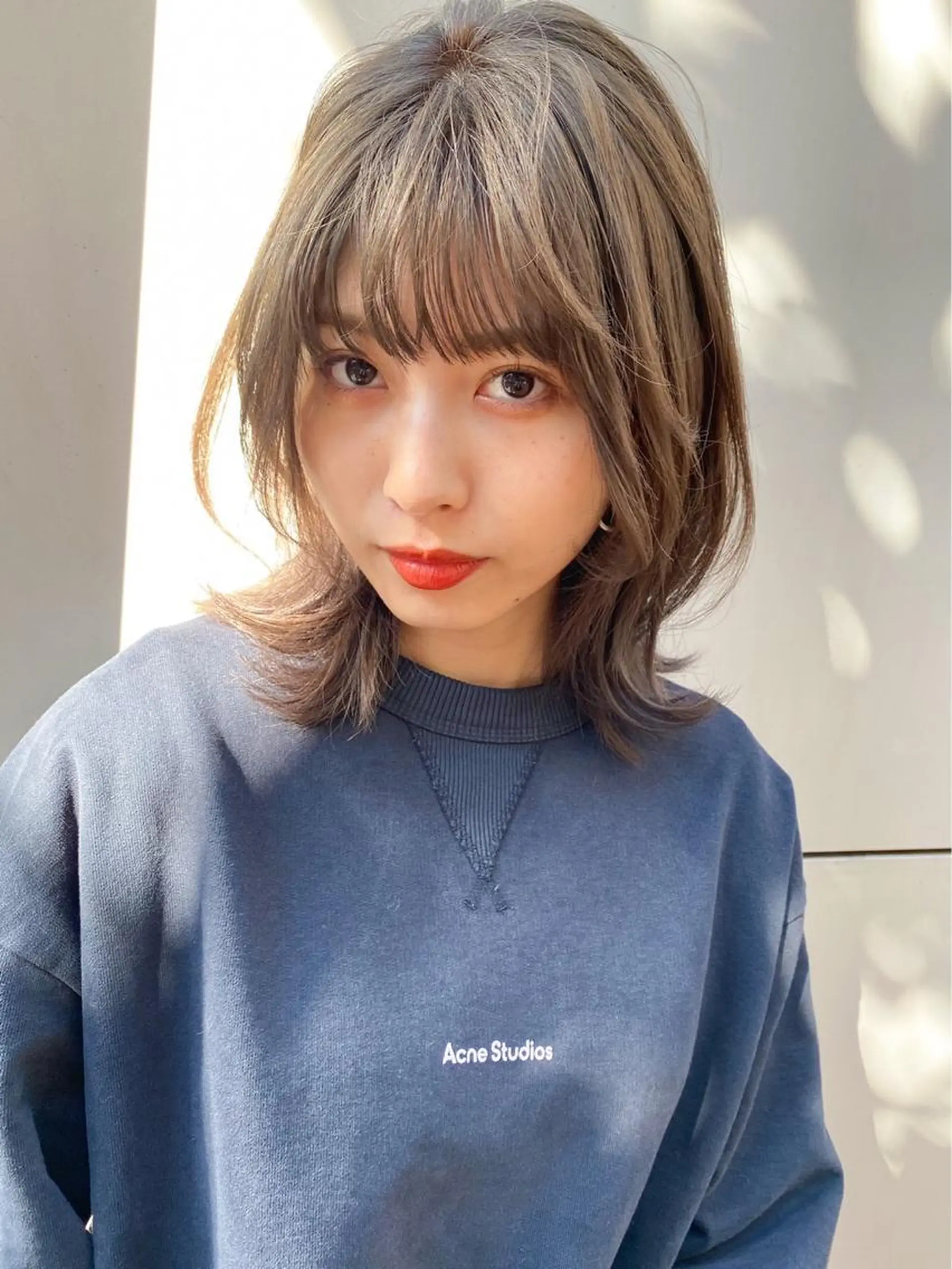 ミディアム カラー 新宿/韓国レイヤー 髪質改善カラー/角所のヘアスタイル