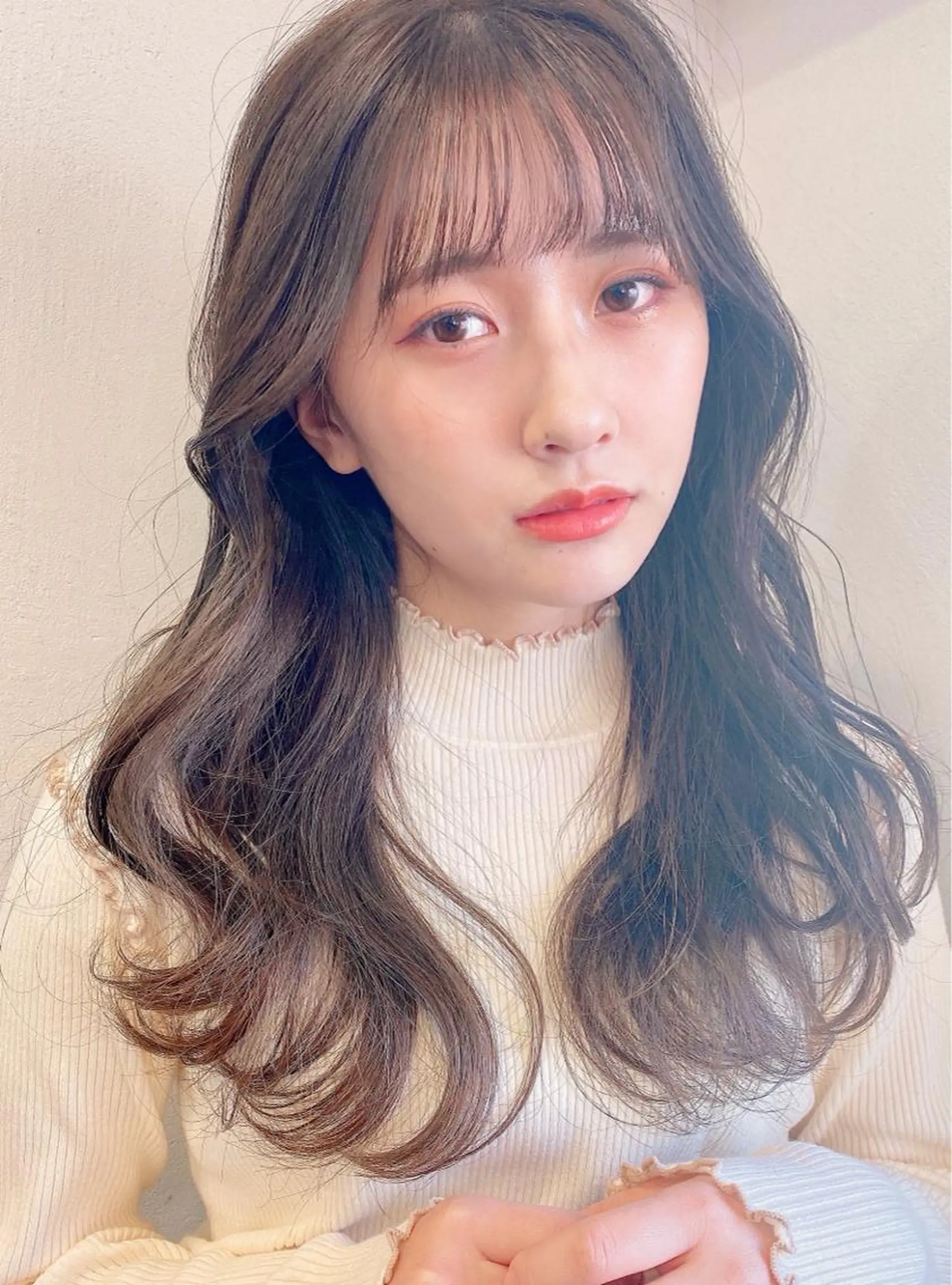 セミロング レイヤー/顔周り 田山　穂波のヘアスタイル