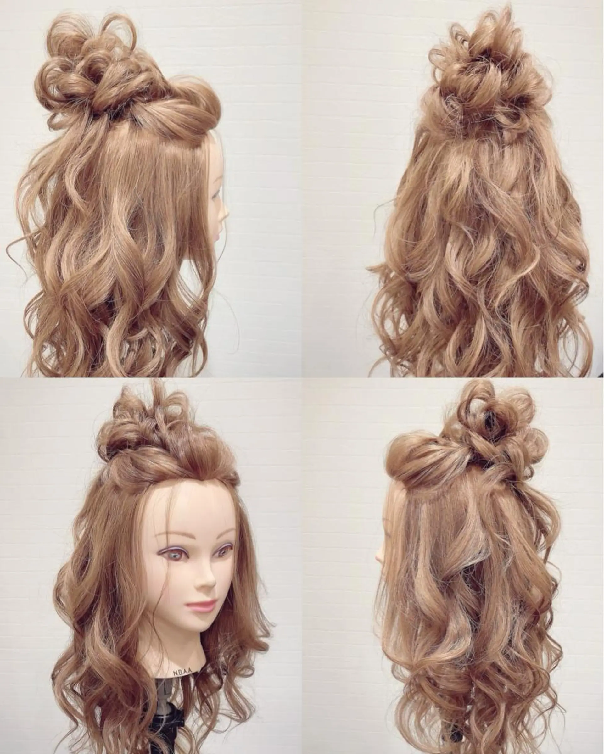 ヘアアレンジ ハーフアップ お団子ヘア ヘアセット GRANLUSSO 〜グランルッソ駅前店所属・木口 嘉美のヘアスタイル