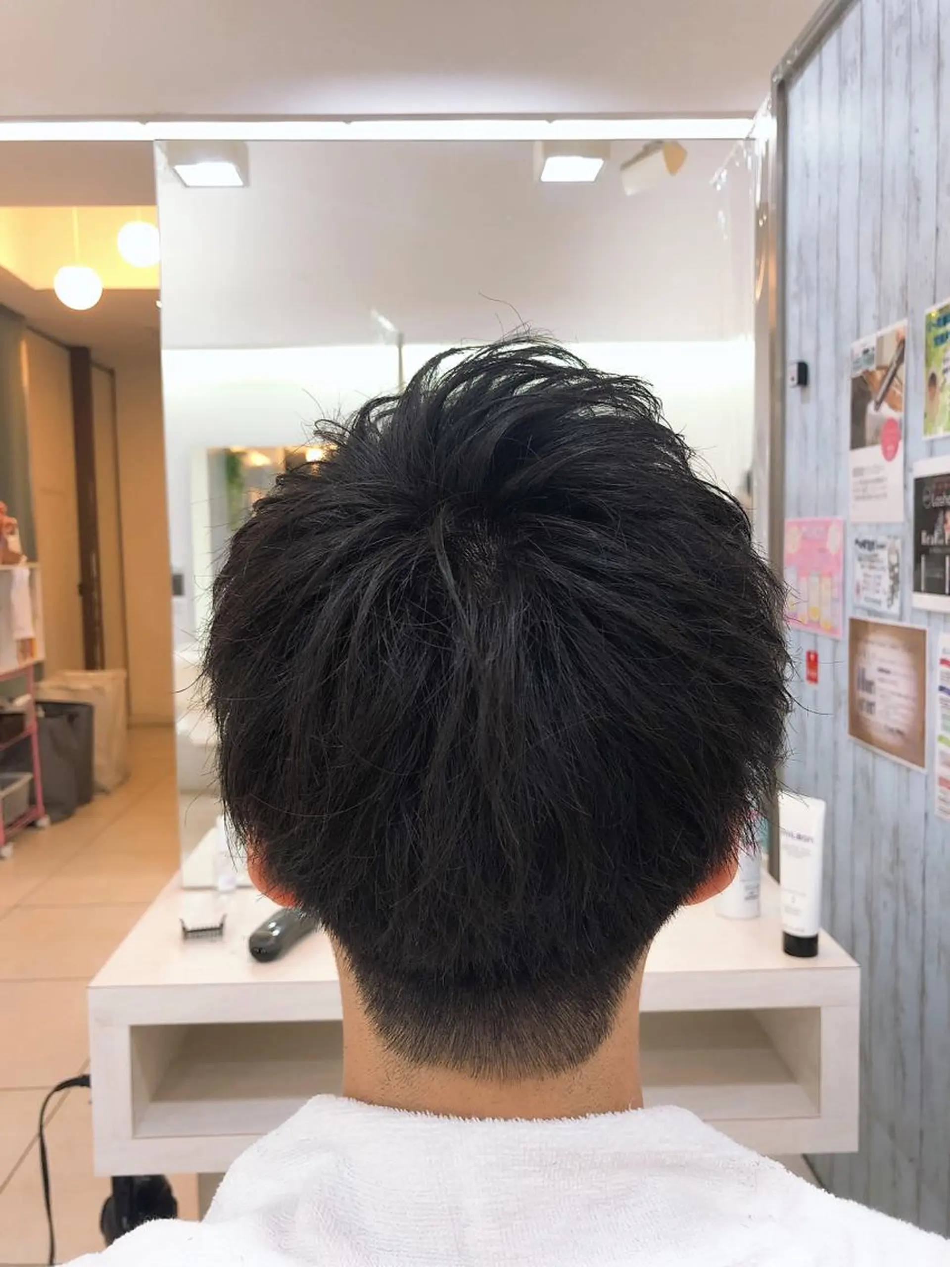 ショート メンズ 髪質改善× ハイライト溝江のヘアスタイル