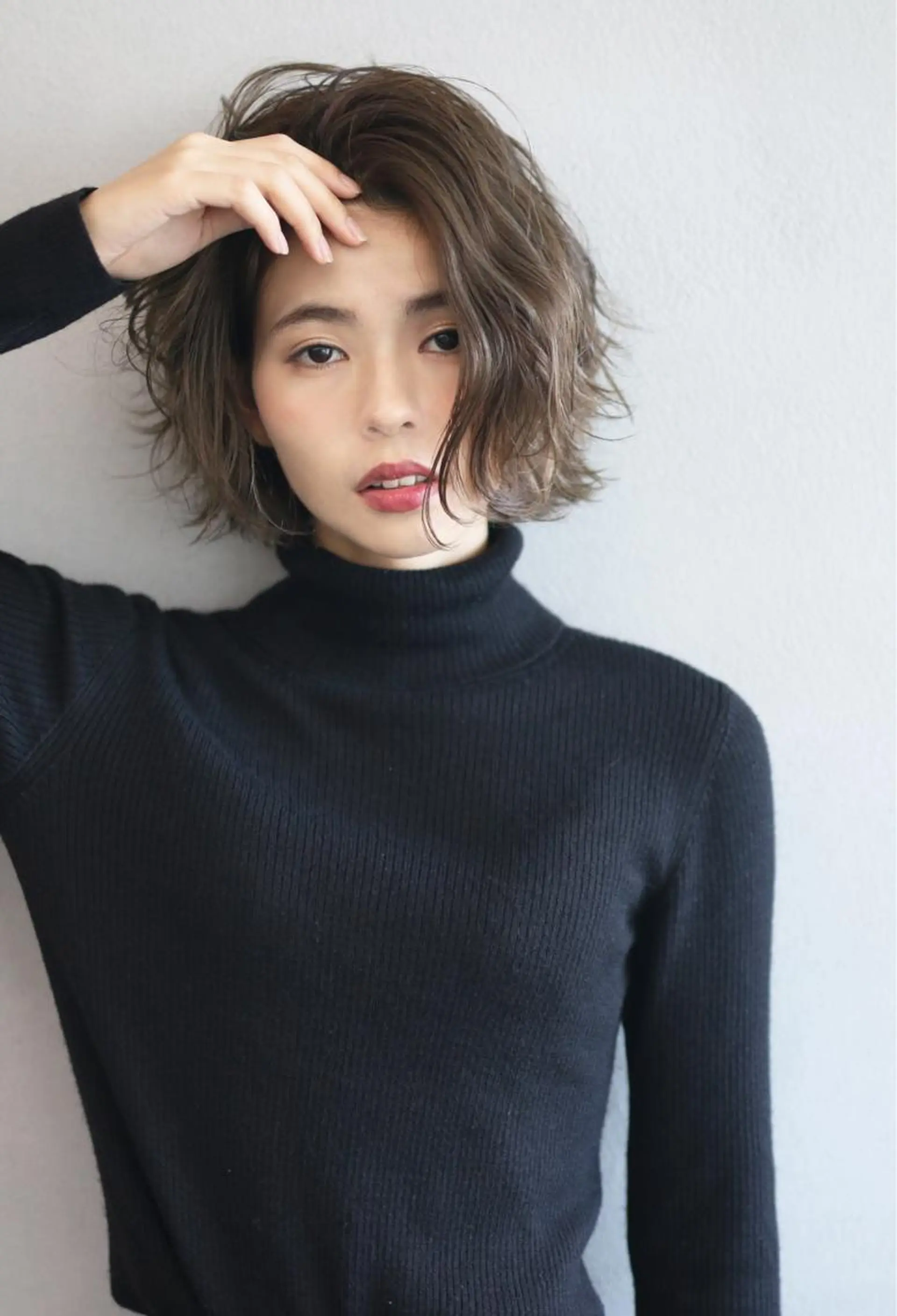 ショート カラー ボブ カット ヘアカラー トリートメント ボブ/ショート/ 白髪染め/メンズ葛西のヘアスタイル