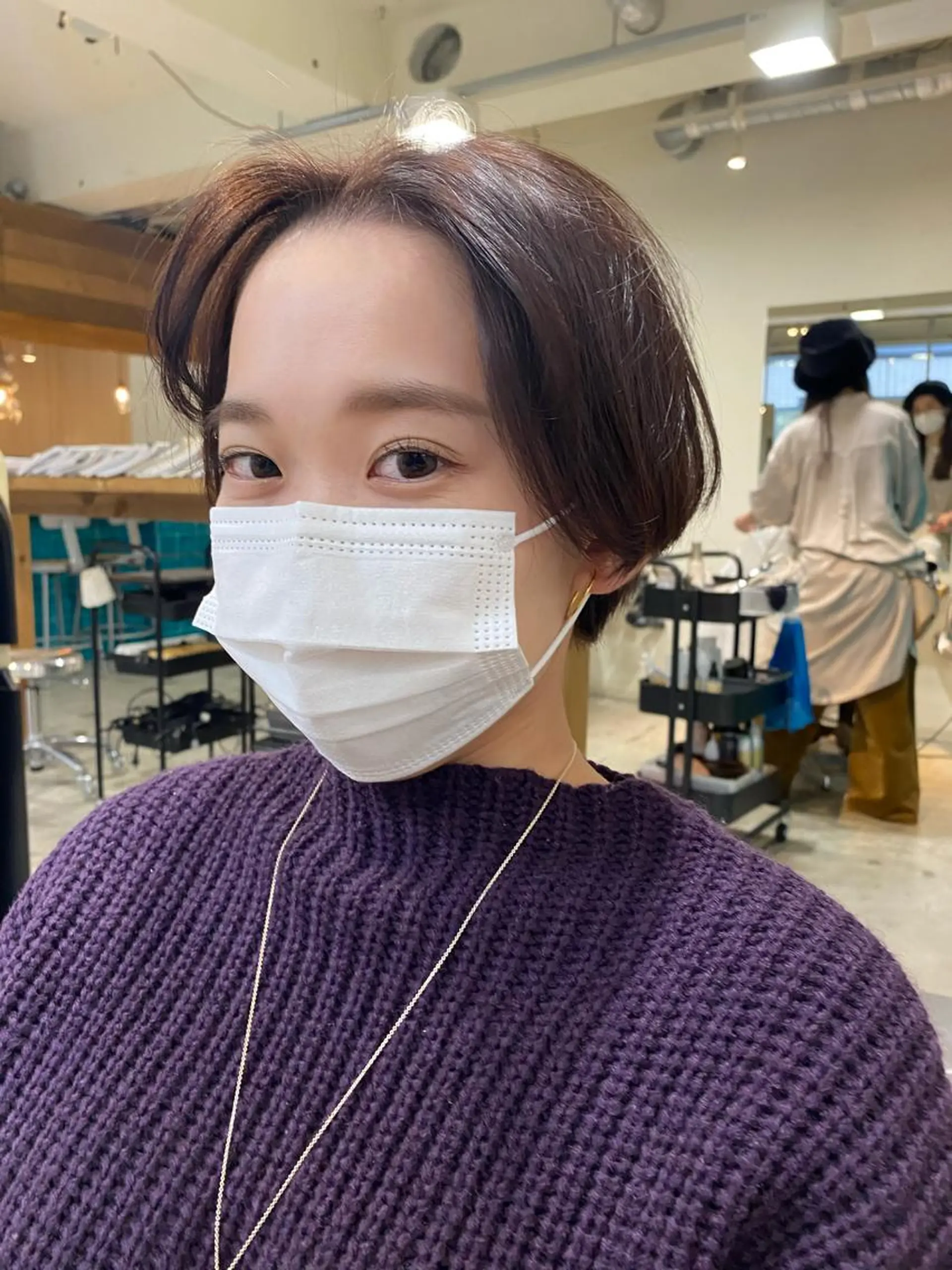 ショート ハンサムショート ショートヘア パーマ美容師 hanaのヘアスタイル