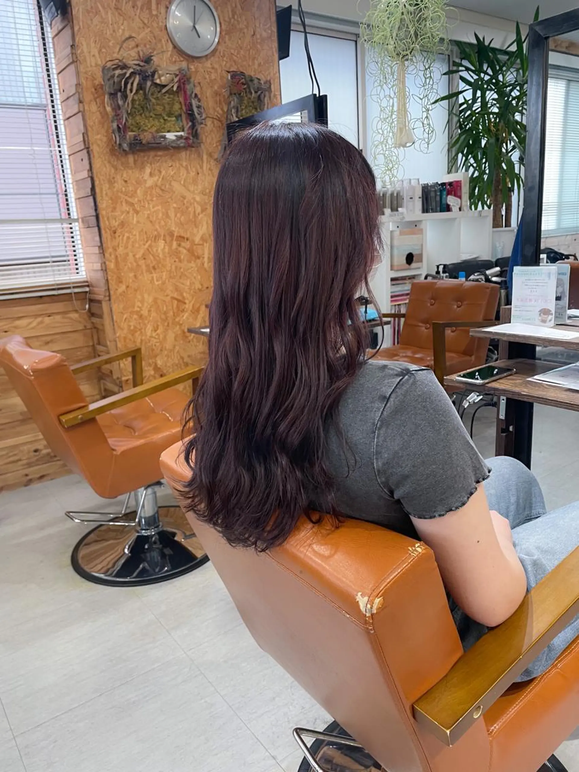 ロング カラー ラベンダーカラー ピンクカラー ピンクラベンダー カット ヘアカラー トリートメント かんばら りょーいのヘアスタイル